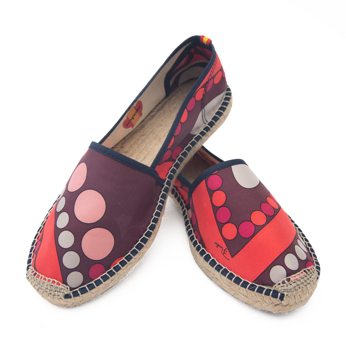 Burgundy espadrilles top