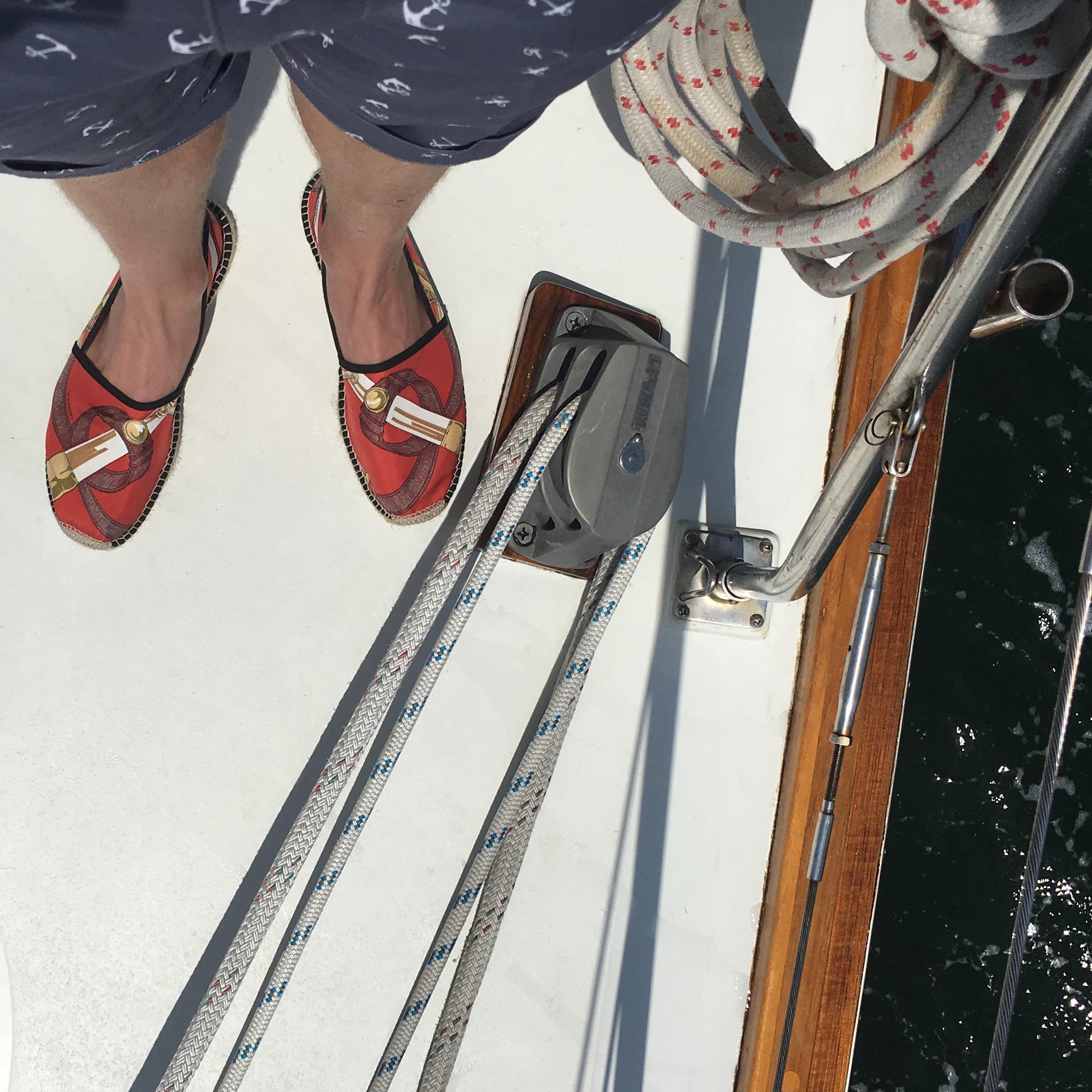 Lucas Respoke espadrilles go sailing