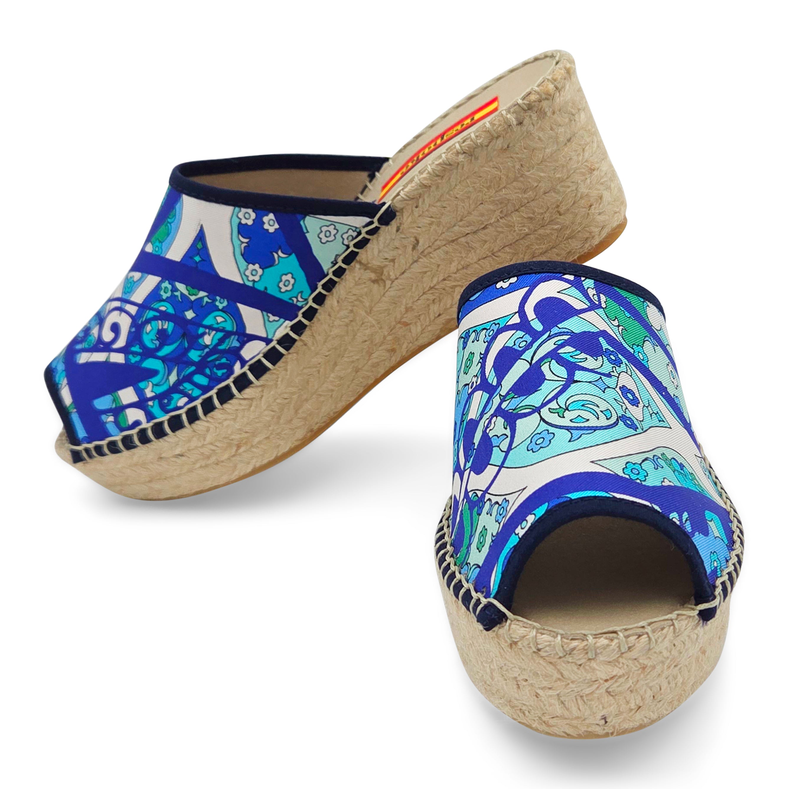 VORTICE Blue Modern Wedges