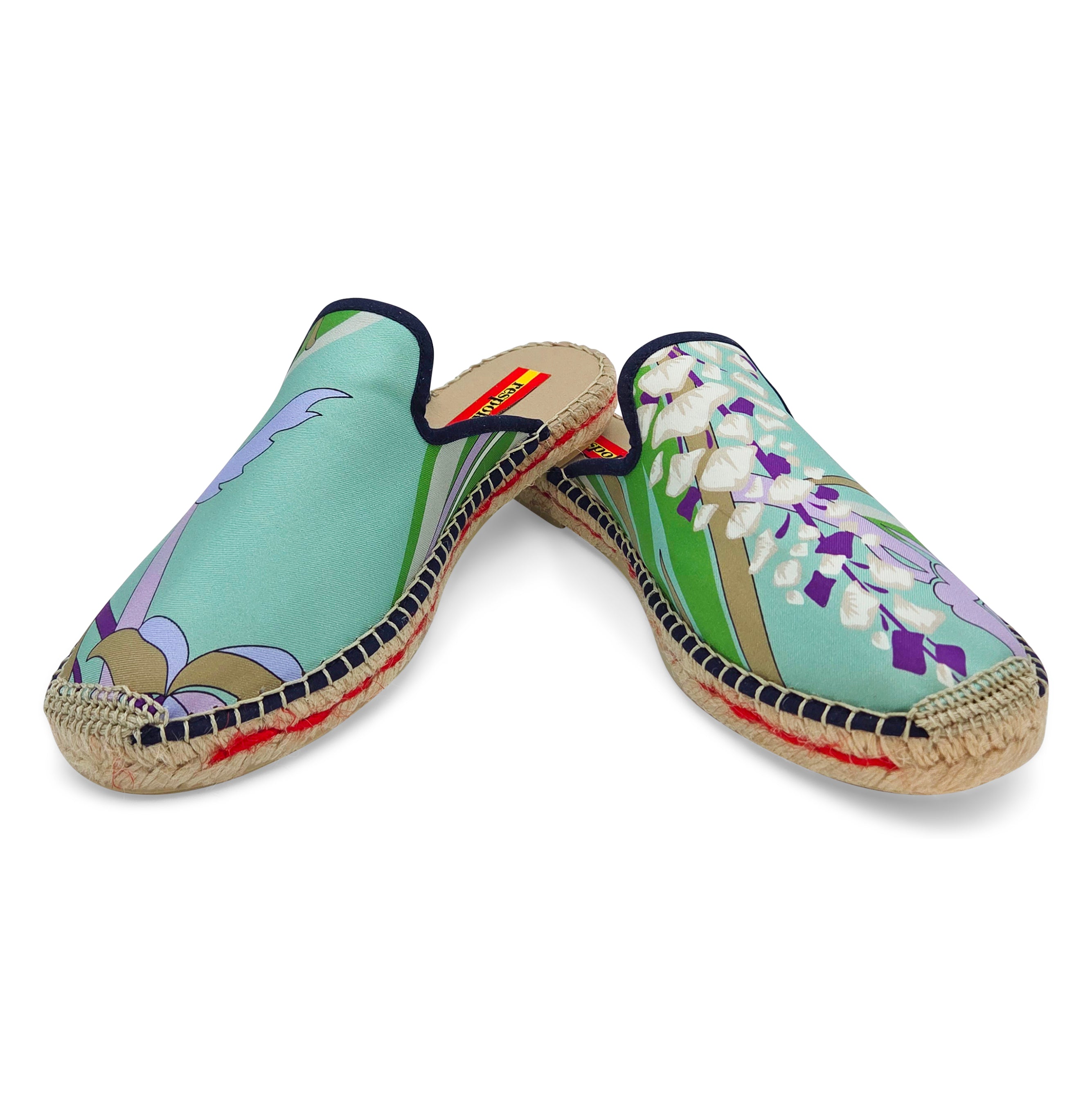 GLICINE Turquoise Mule Espadrilles