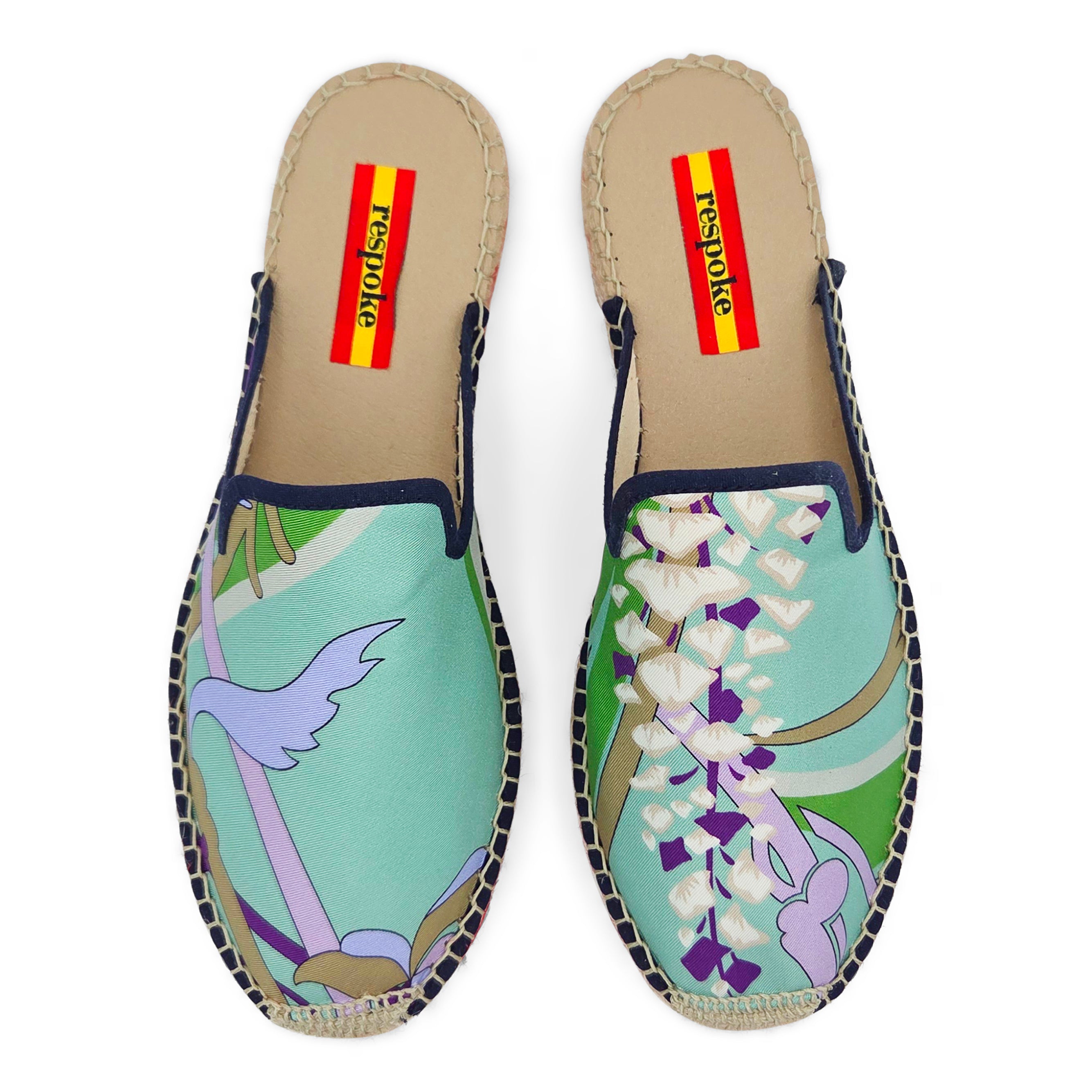 GLICINE Turquoise Mule Espadrilles