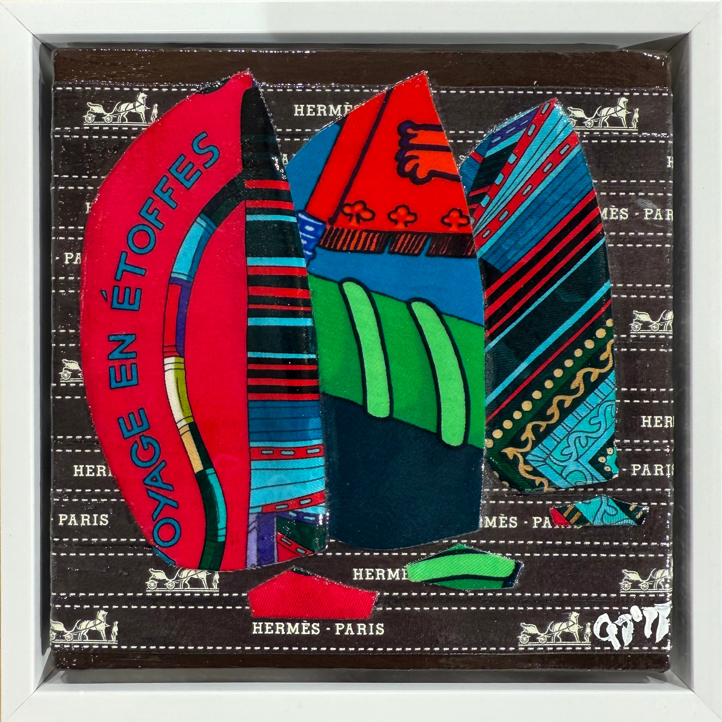 "Spinnakers" - 6x6 Framed