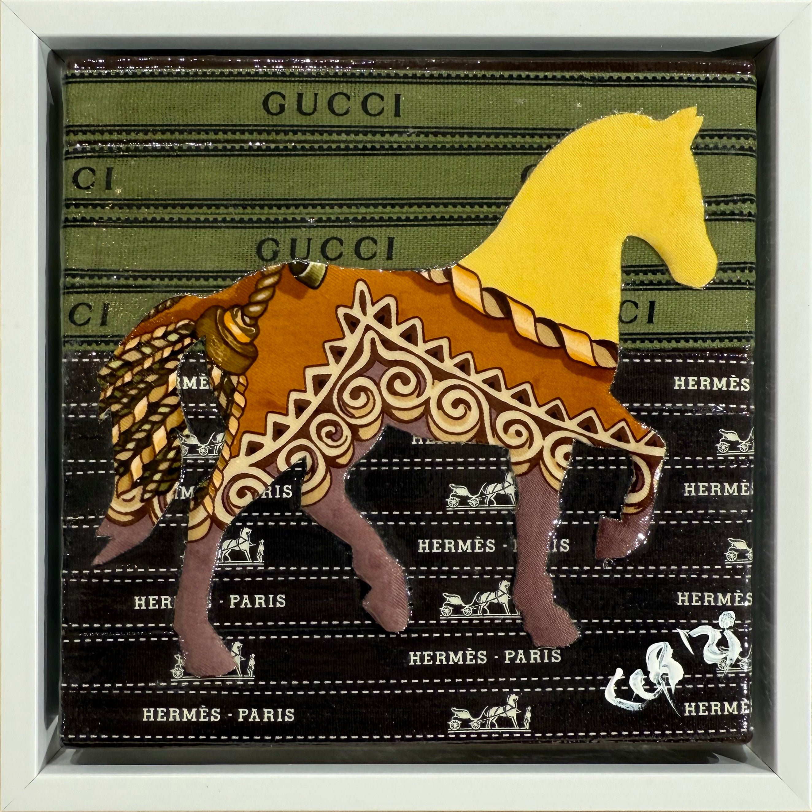 "Equestrian" - 6x6 Framed