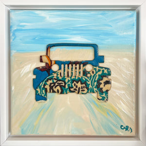 "Jeep" Collage 2 - 8x8 Framed