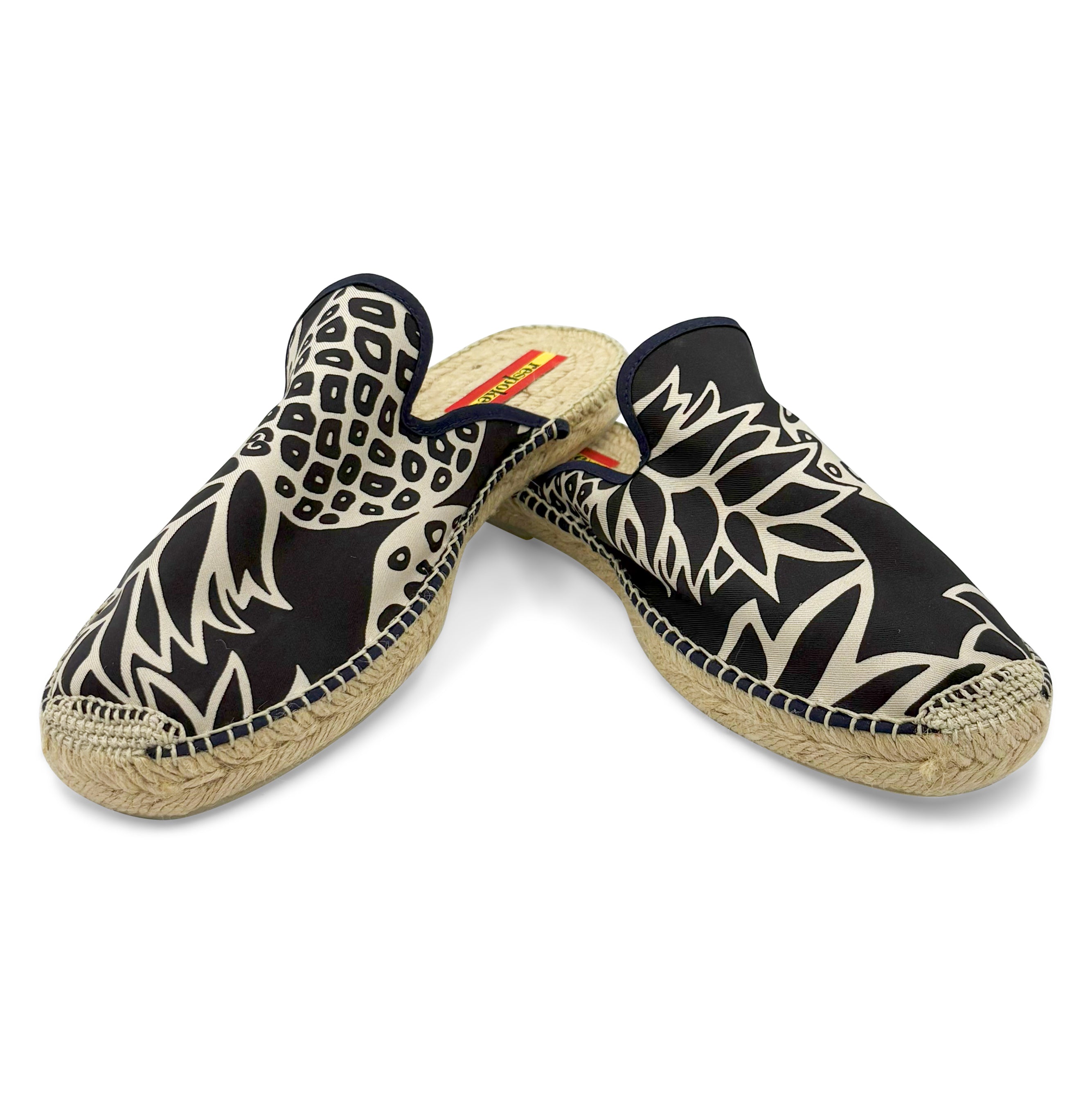 ANANAS Black Mule Espadrilles
