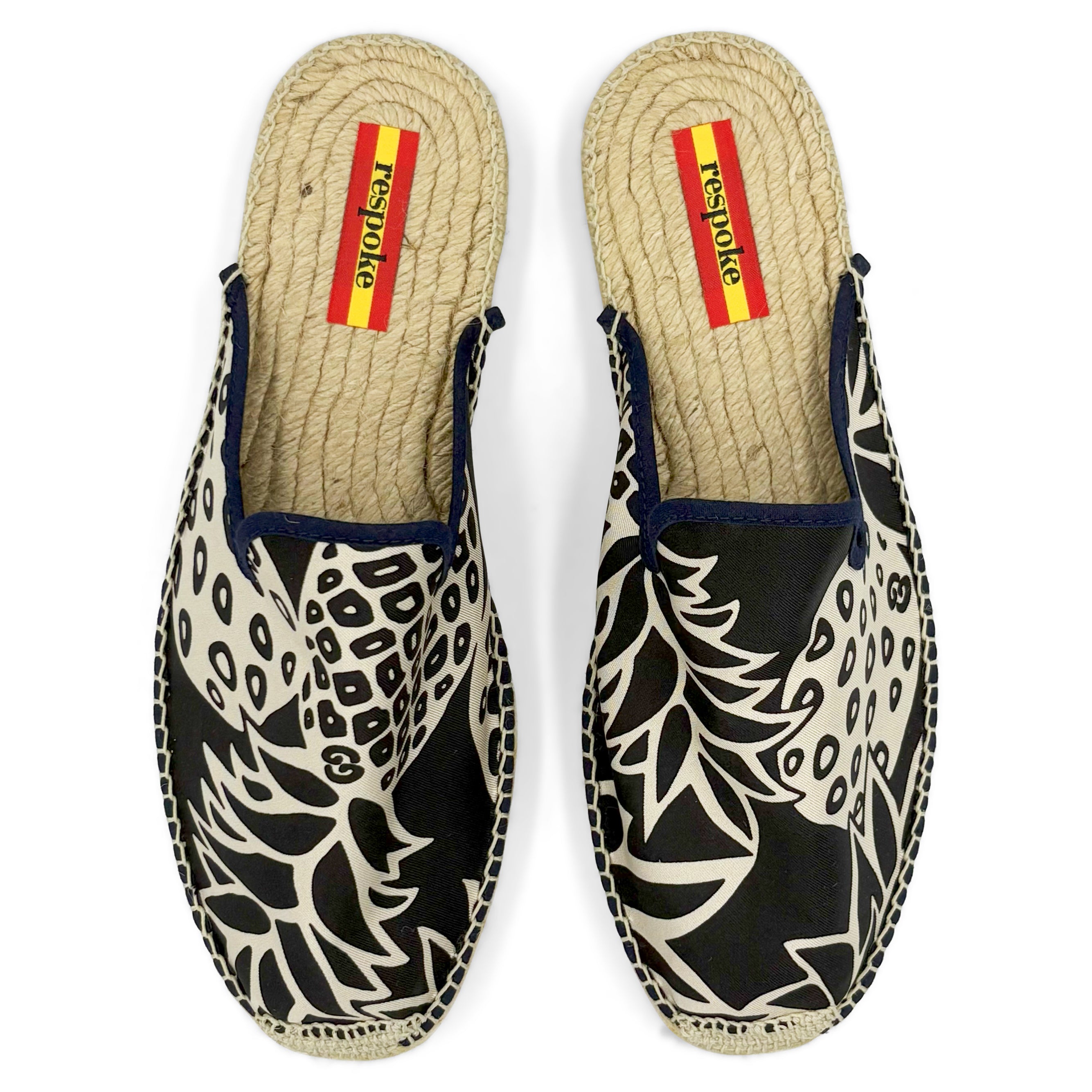 ANANAS Black Mule Espadrilles