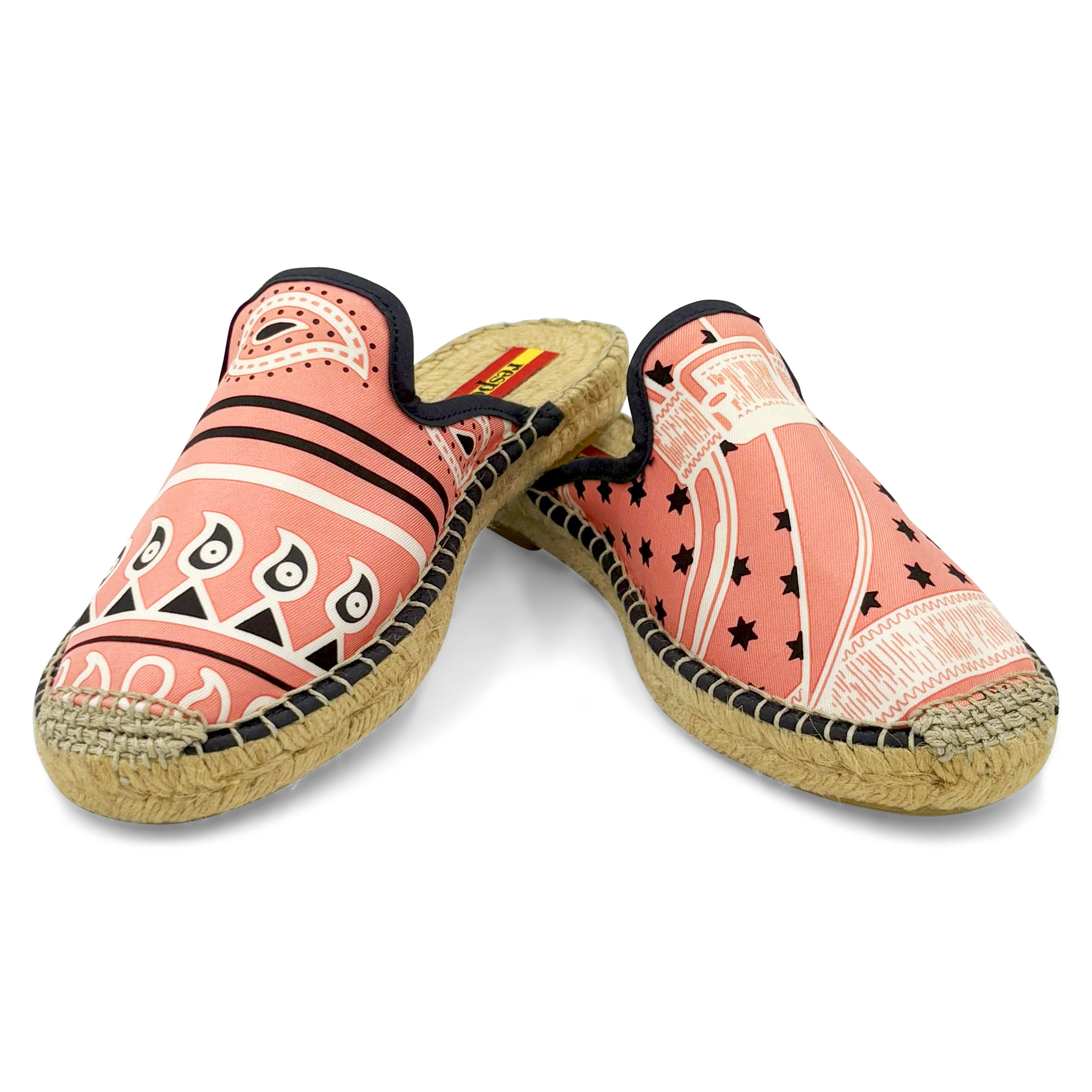 ANGELA Pink Mule Espadrilles