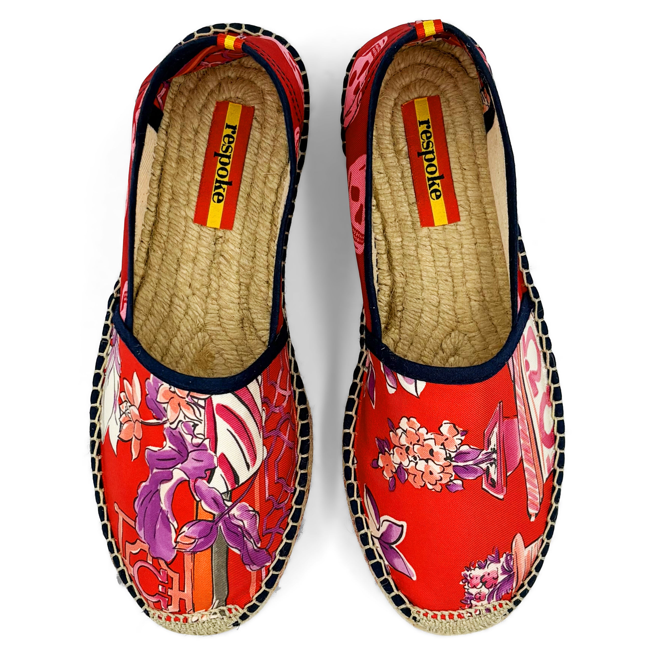 BONSAI BIKER Red Platform Espadrilles