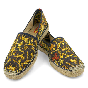 CHASSE Black/Brown Classic Espadrilles