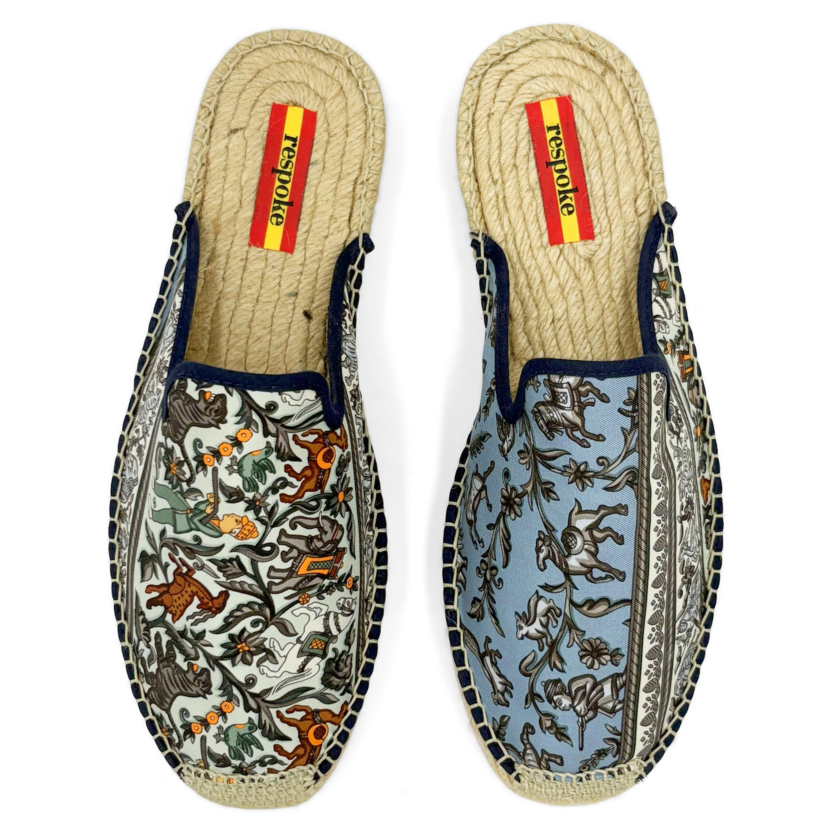 CHASSE Grey Mule Espadrilles