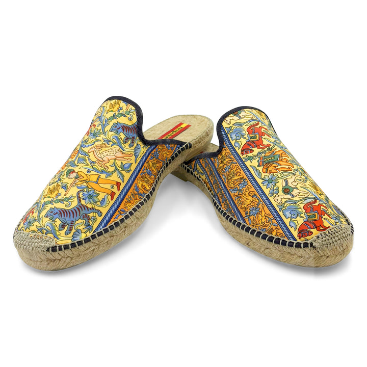 CHASSE Yellow Mule Espadrilles