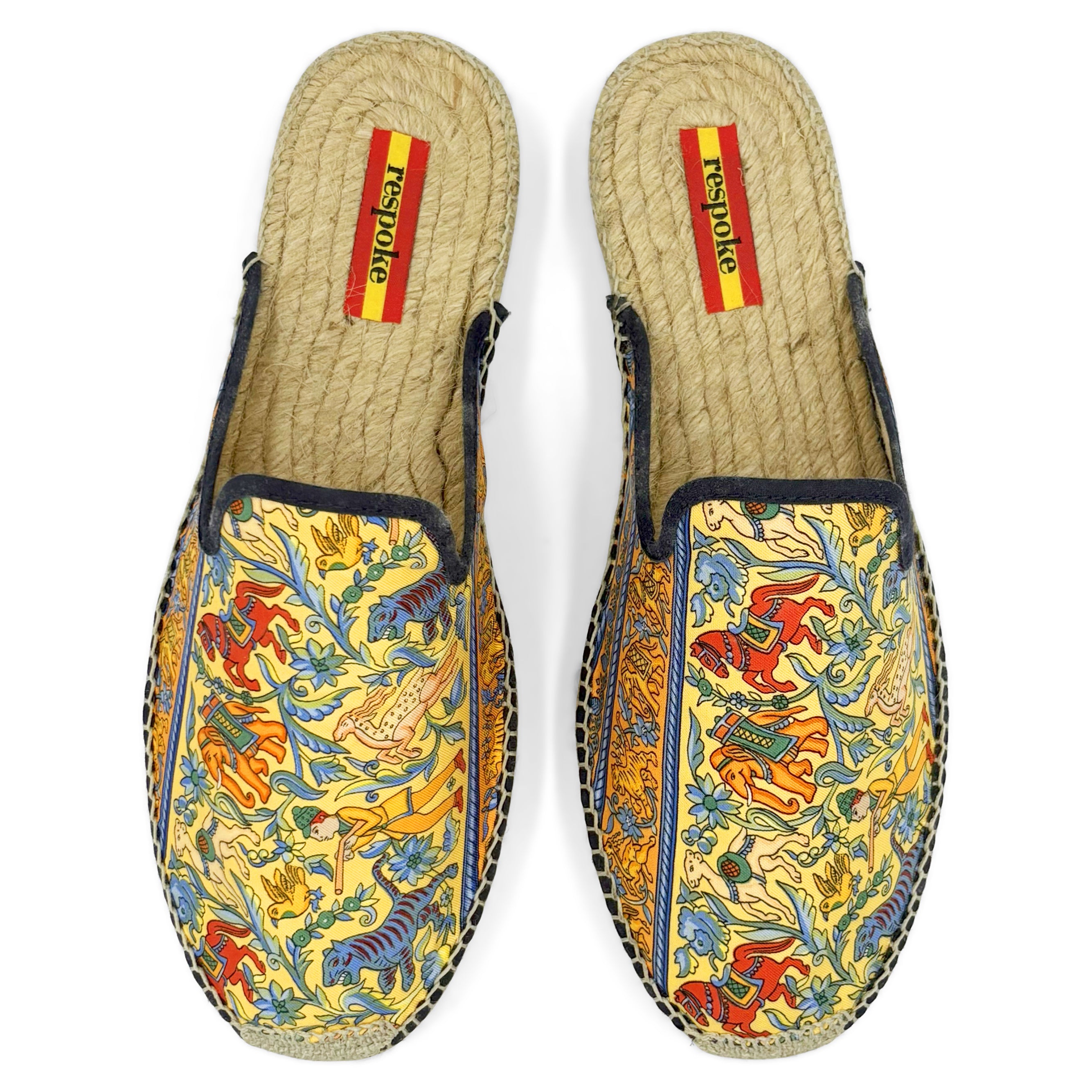 CHASSE Yellow Mule Espadrilles