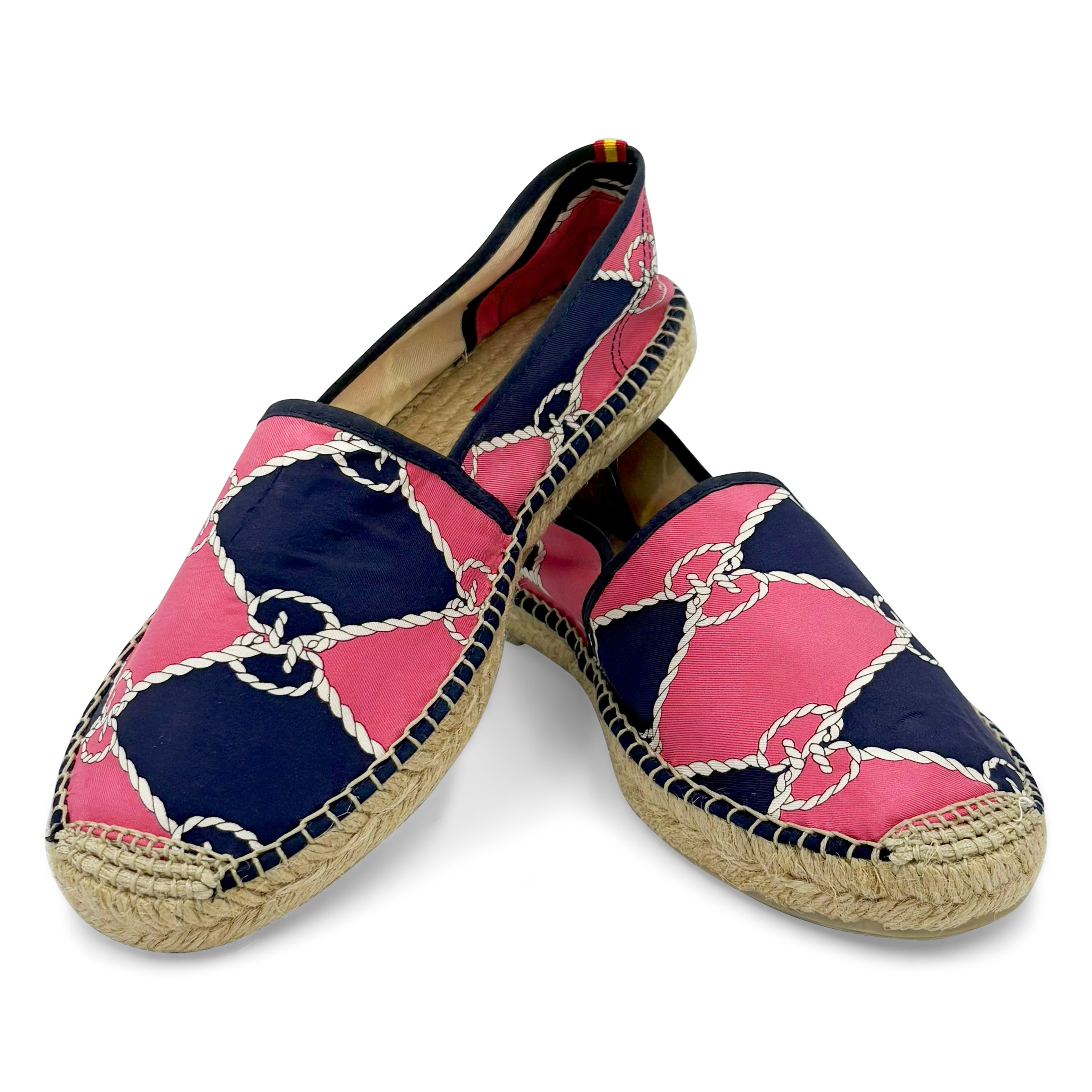 CORDA Pink/Navy Classic Espadrilles