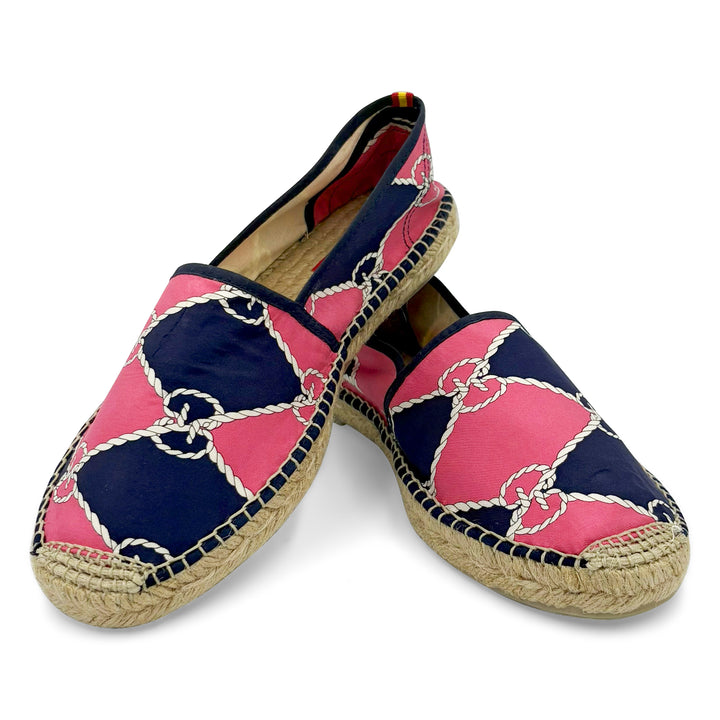 CORDA Pink/Navy Classic Espadrilles