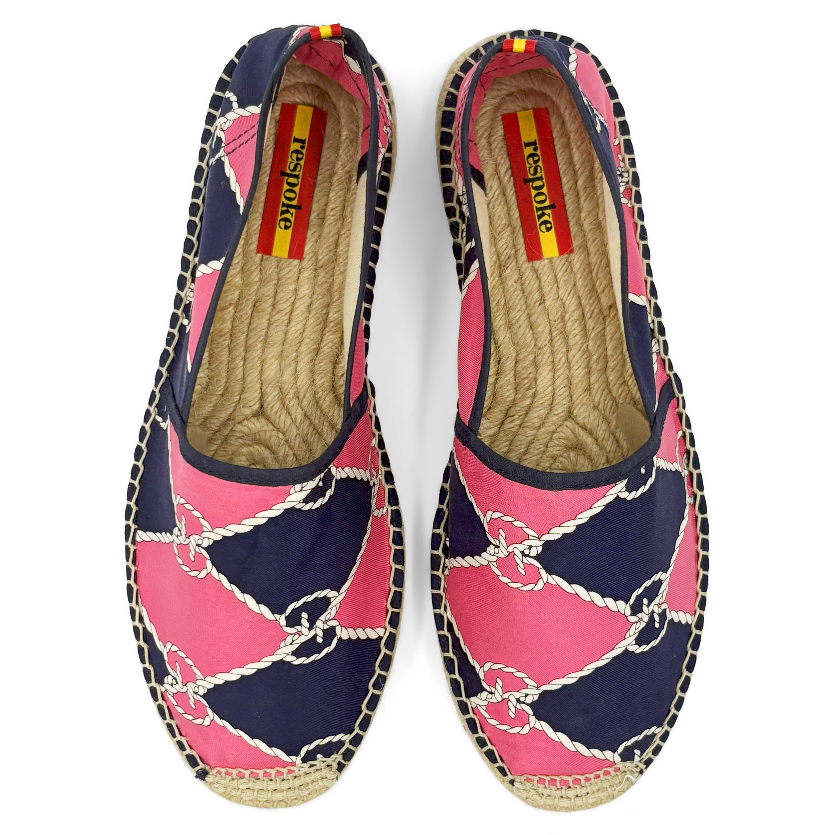 CORDA Pink/Navy Classic Espadrilles