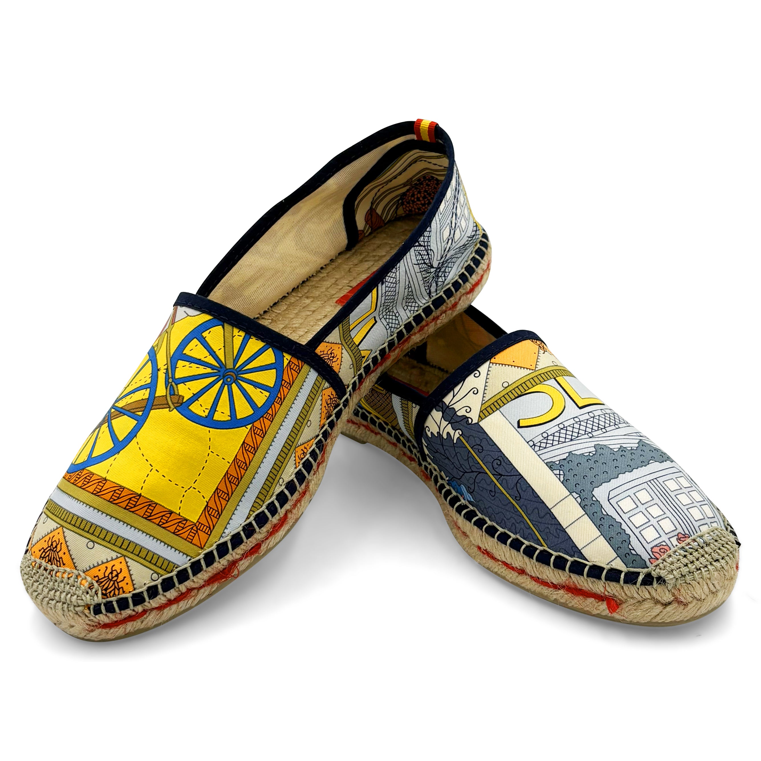 CURIOSITE Yellow Classic Espadrilles