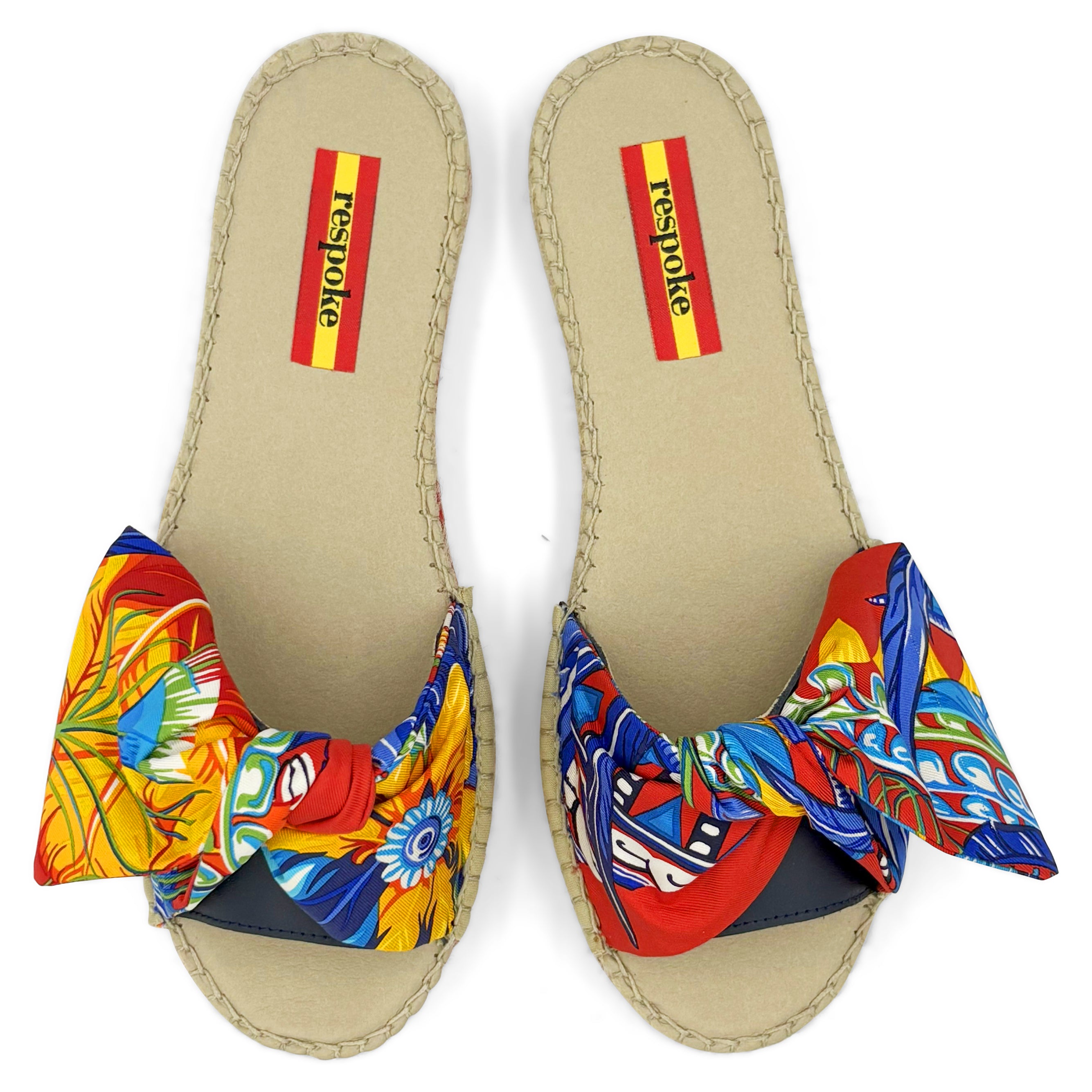 DANSE HISTOIRES Red Bow Slide Espadrilles
