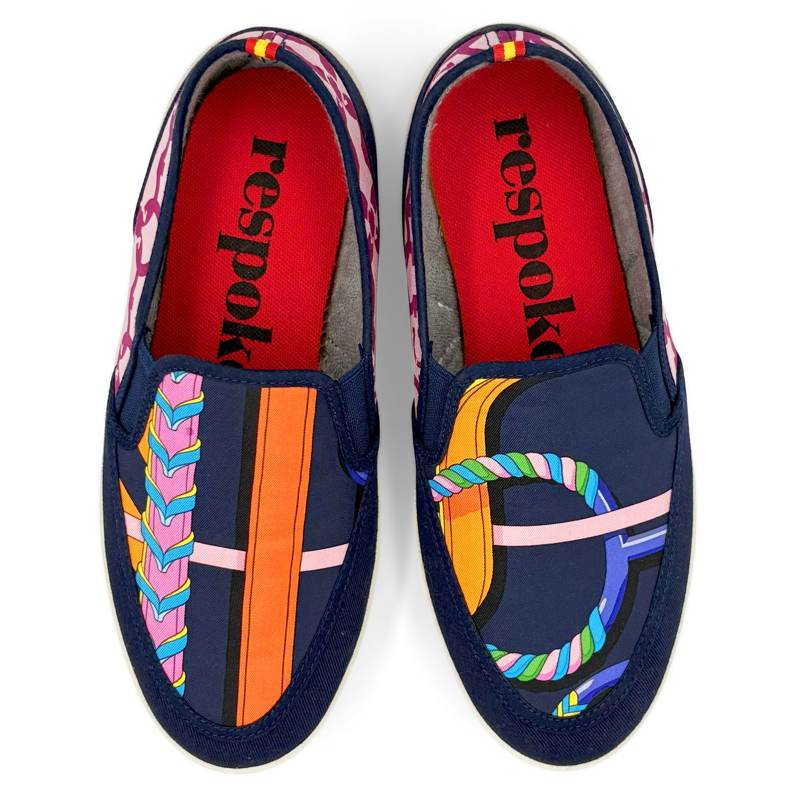 EQUESTRE TRELLIS Purple Sport Loafer