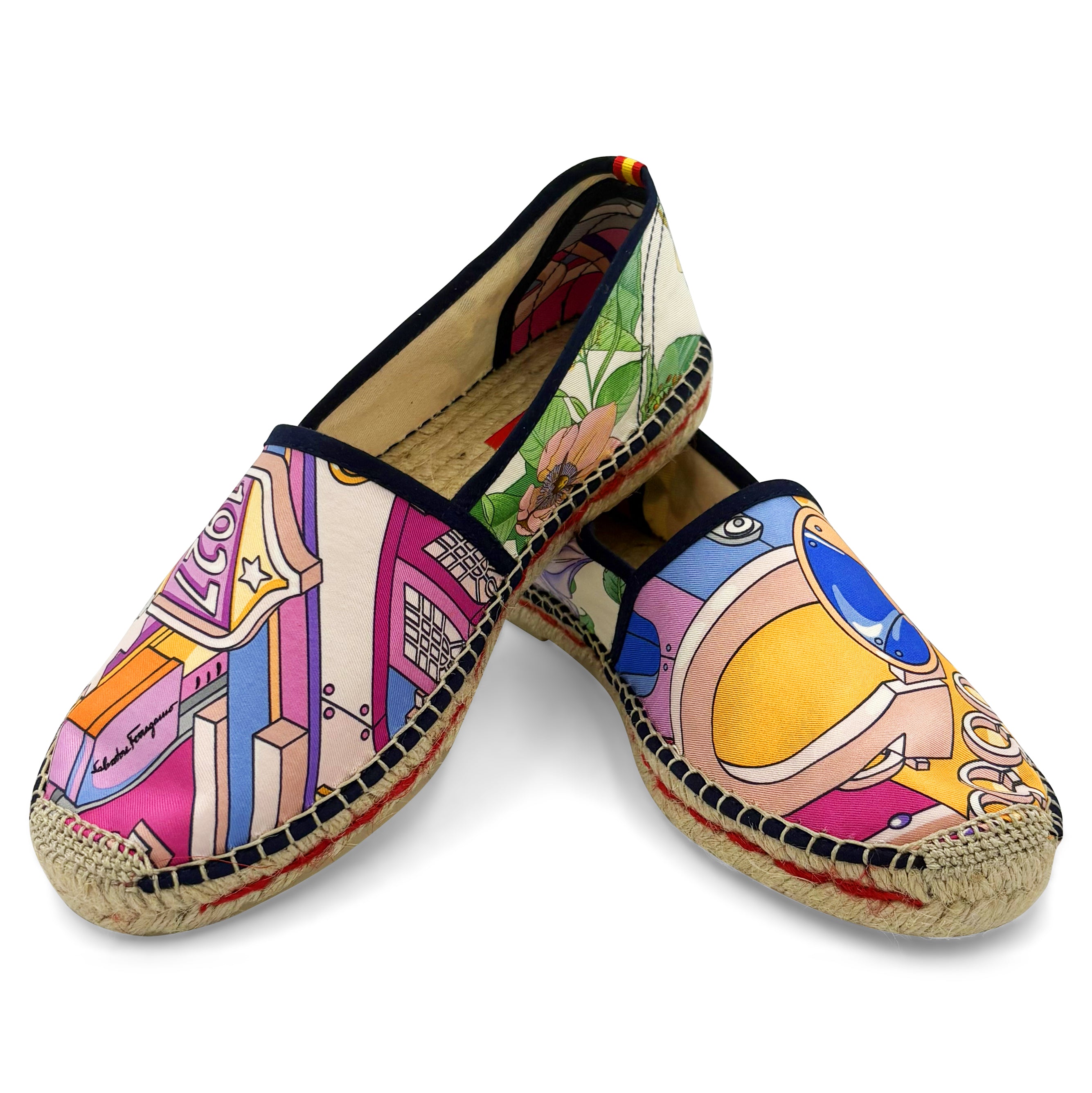 FABBRICA PYTHAGORE Fuchsia Classic Espadrilles