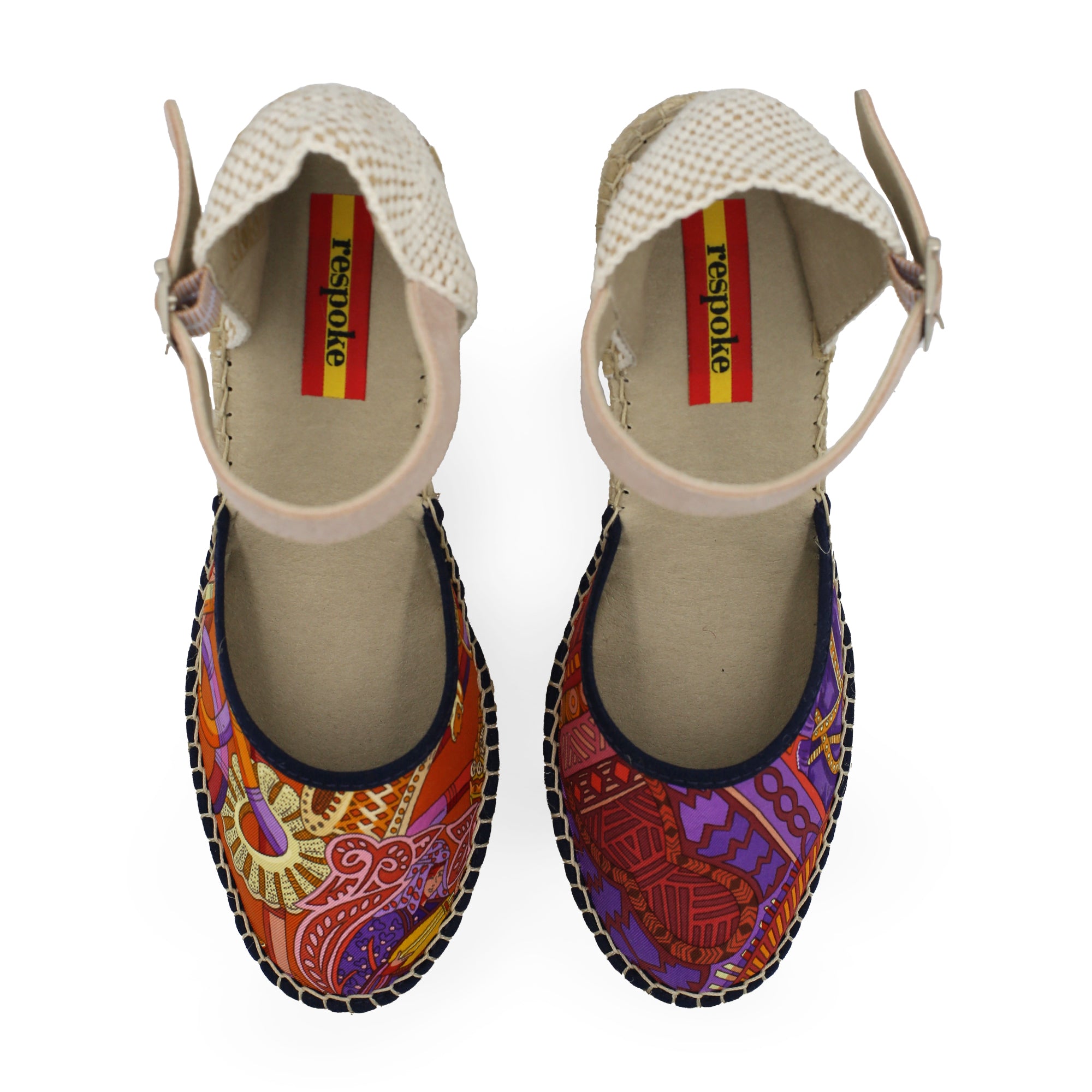 FILA Orange Buckle Wedges