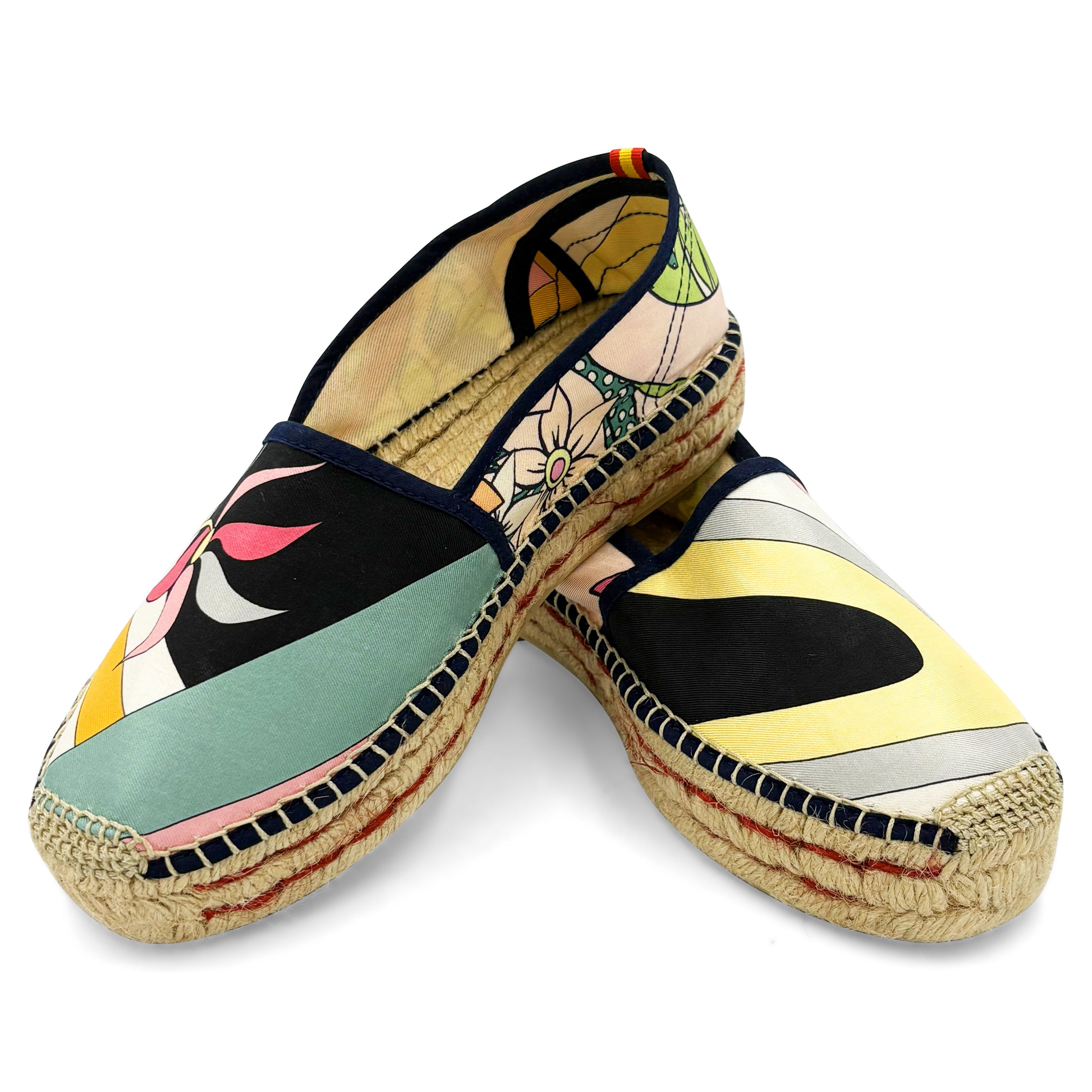 FLUSSO GANFIORI White Platform Espadrilles