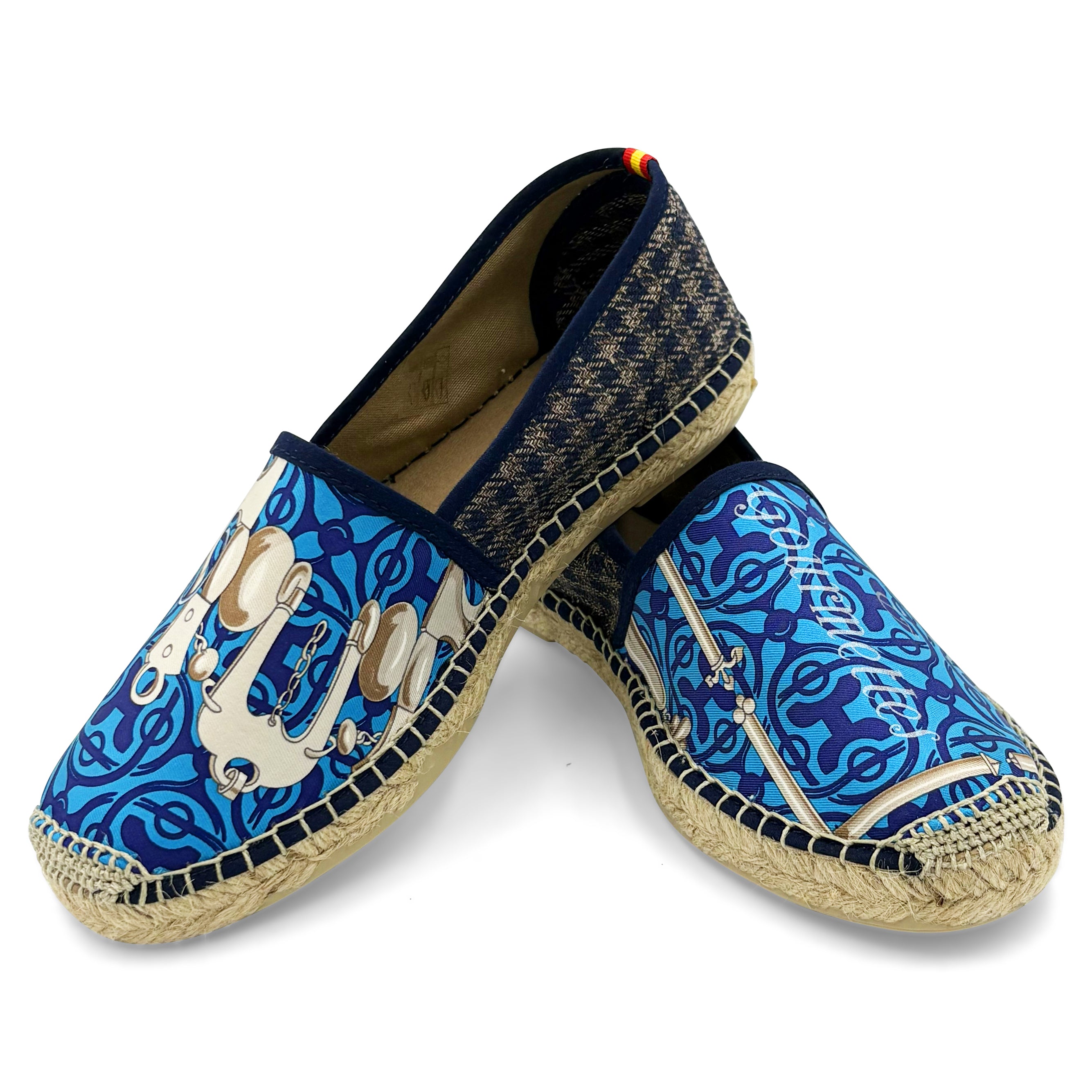 Respoke X Huntsman METTE Blue Classic Espadrilles