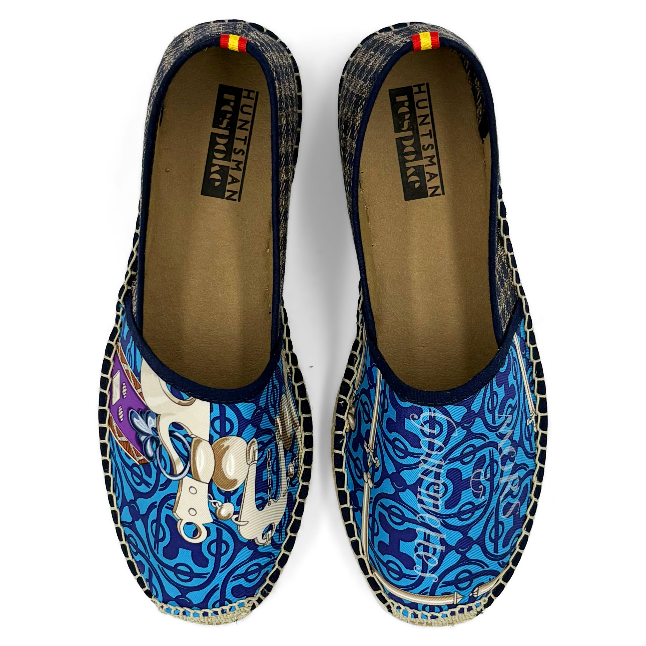 Respoke X Huntsman METTE Blue Classic Espadrilles