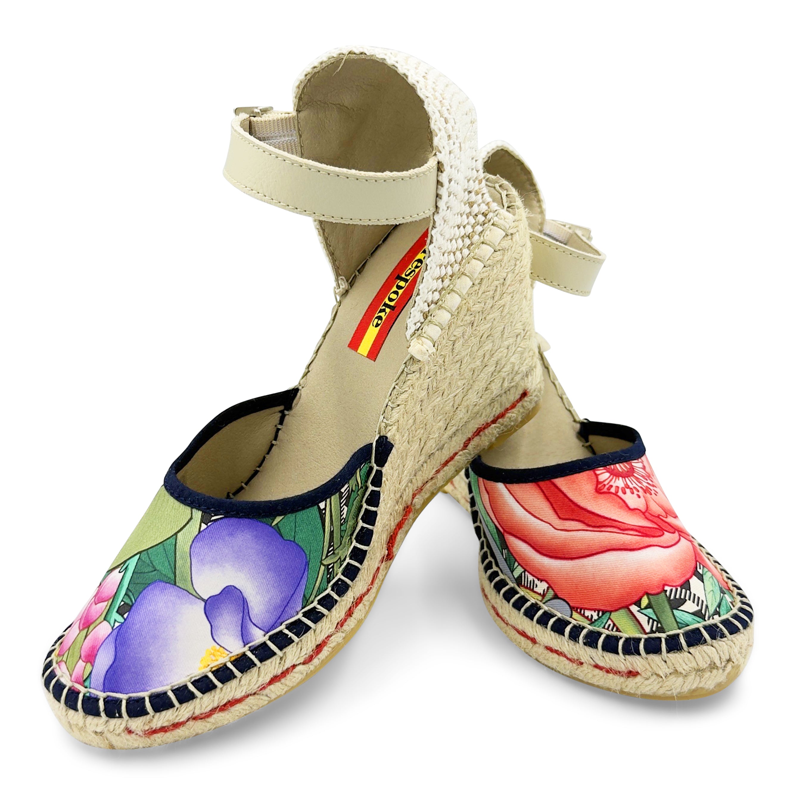 GIARDINO Black Buckle Wedges
