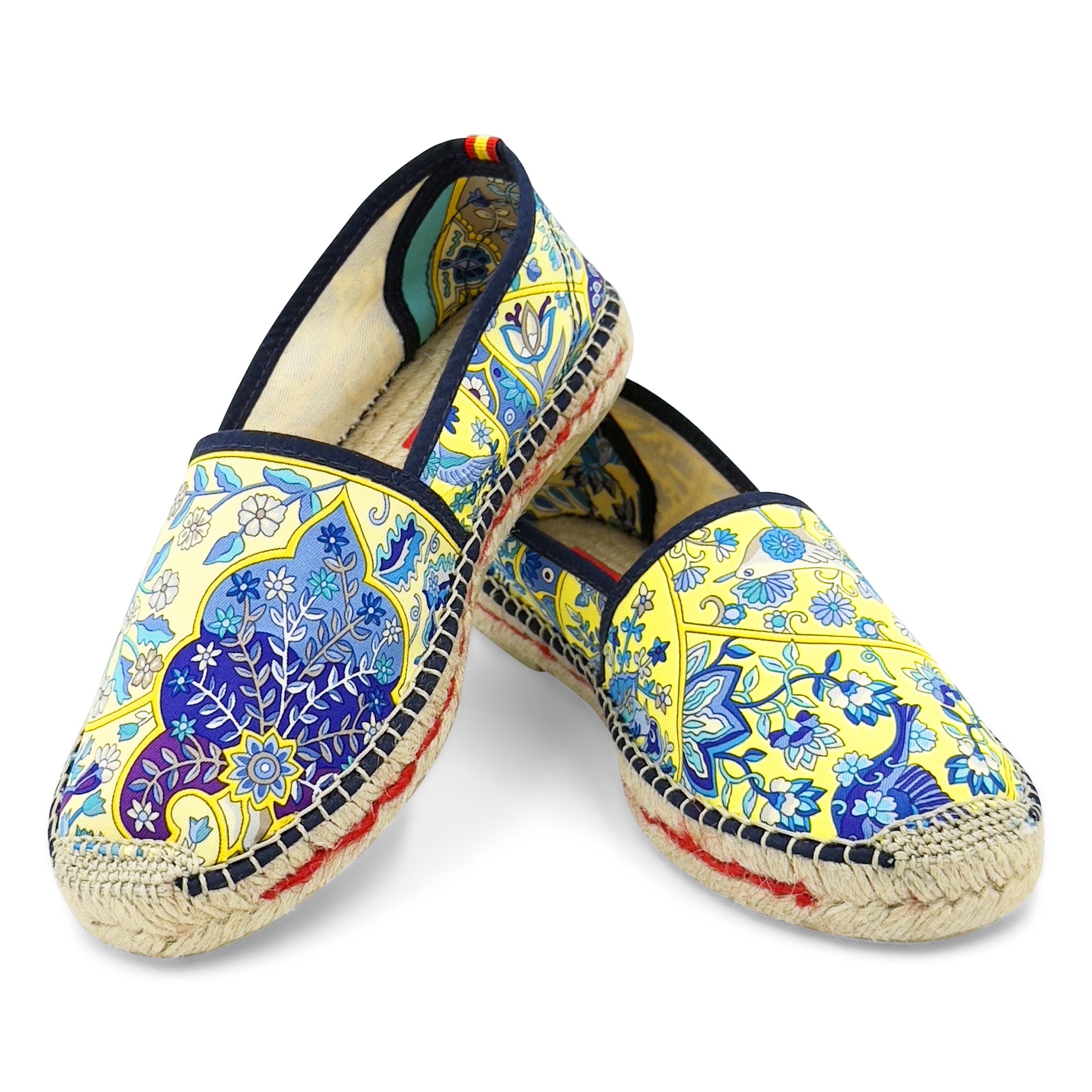 FLEURS Blue Classic Espadrilles