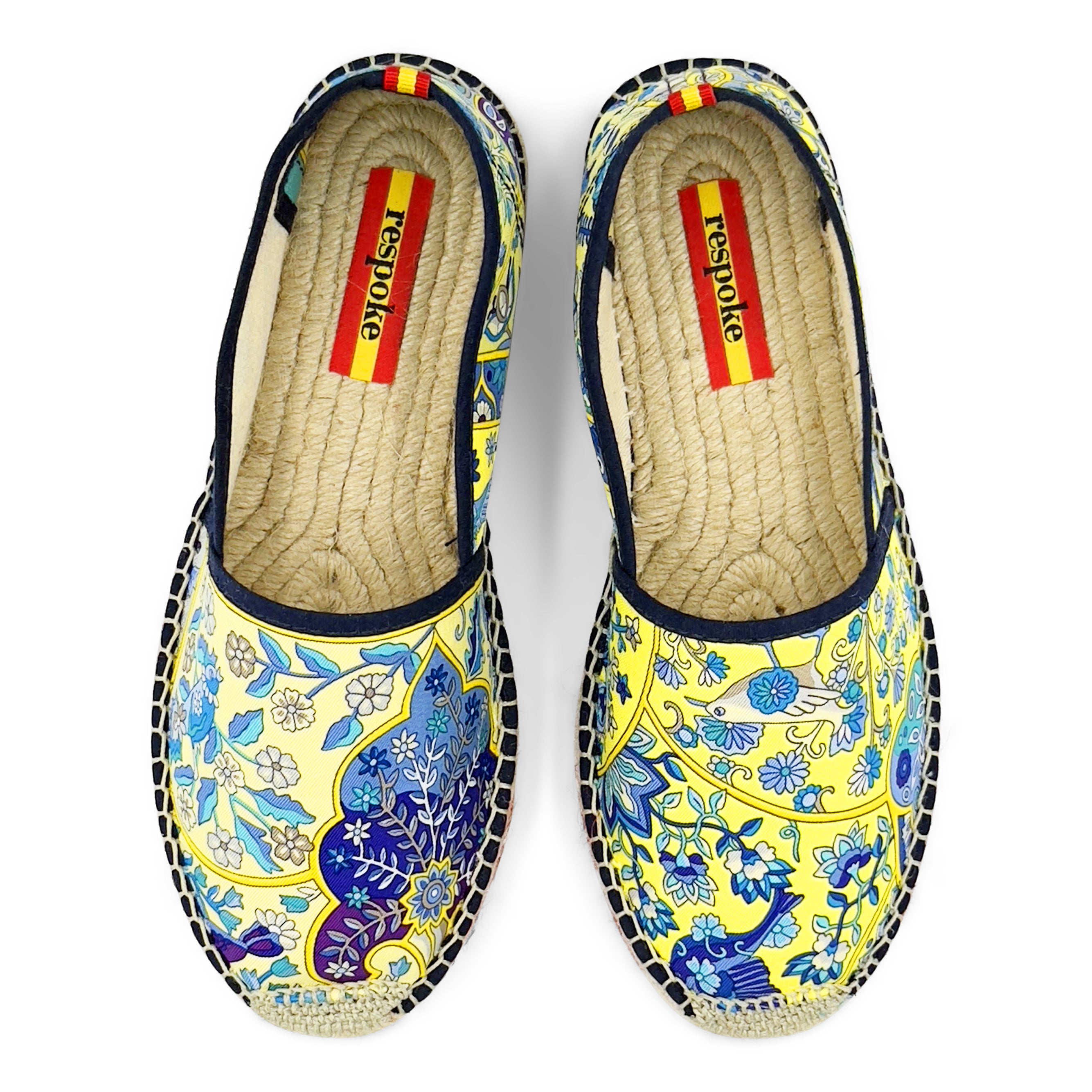 FLEURS Blue Classic Espadrilles