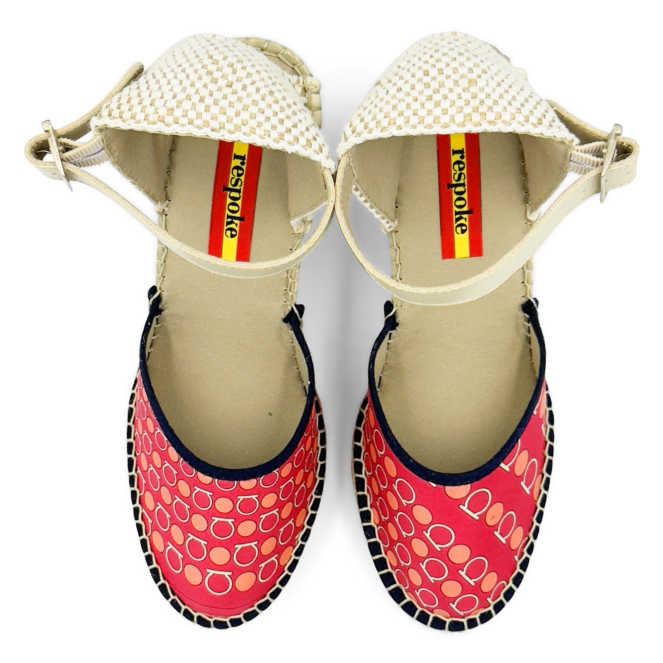 GANCINI Pink Buckle Wedges