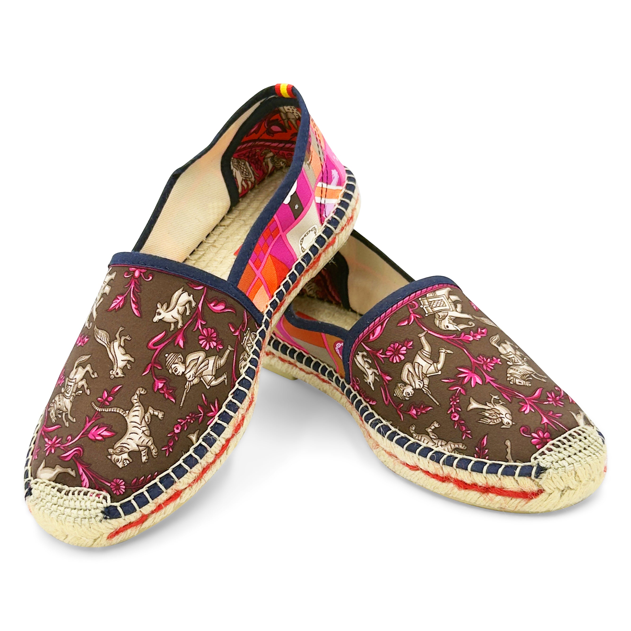 CHASSE VOYAGE Pink Classic Espadrilles