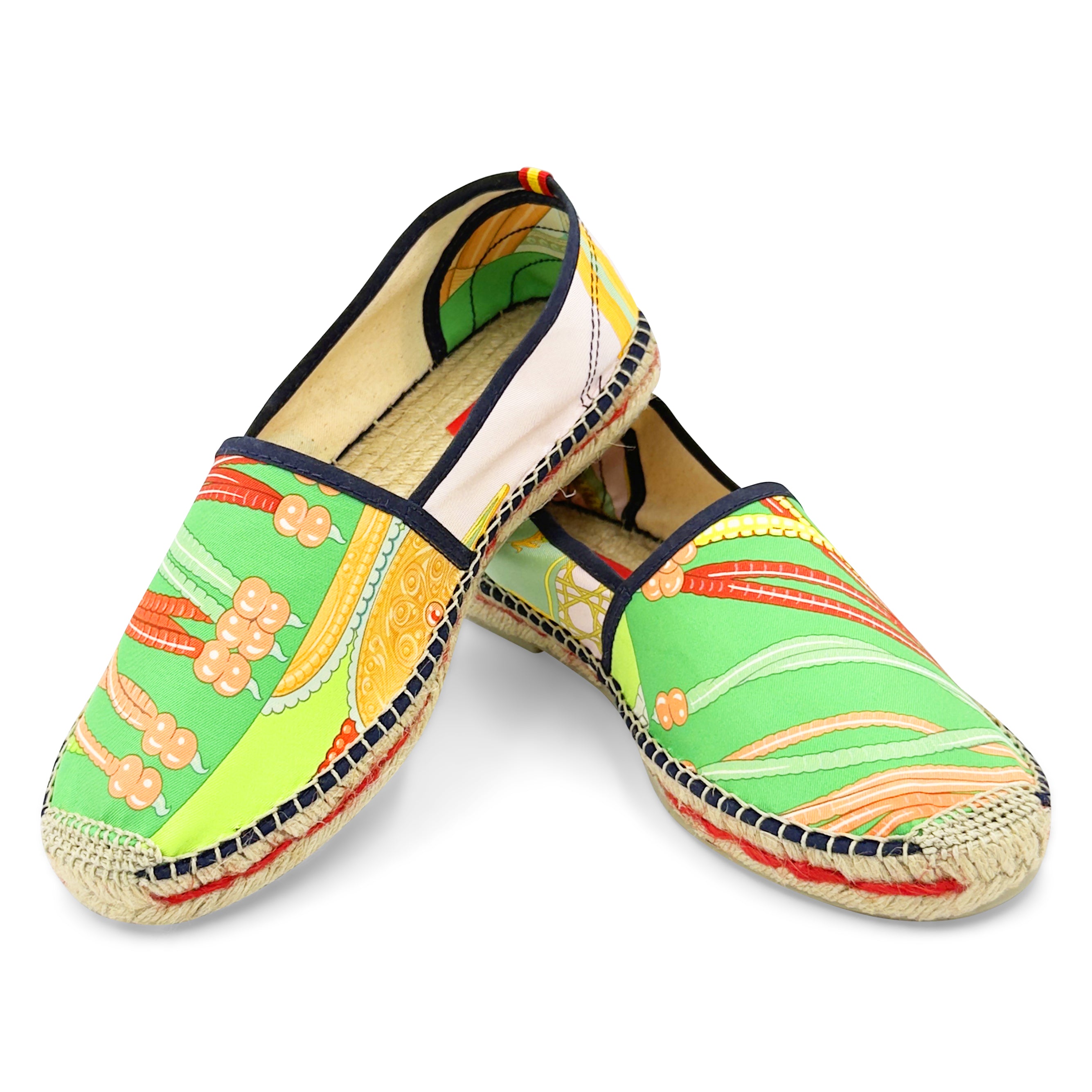 TOUTSY VOITURES Green Classic Espadrilles