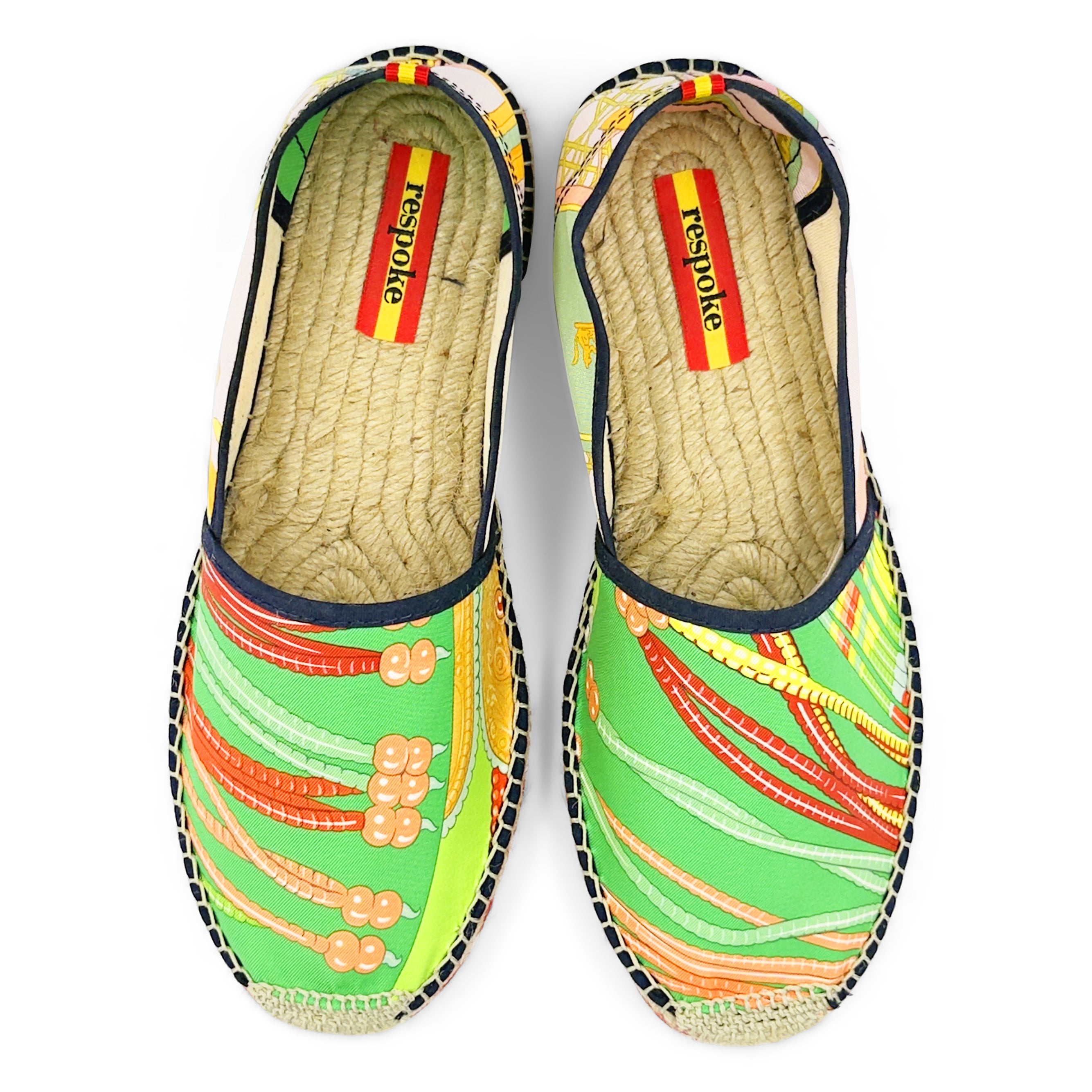 TOUTSY VOITURES Green Classic Espadrilles
