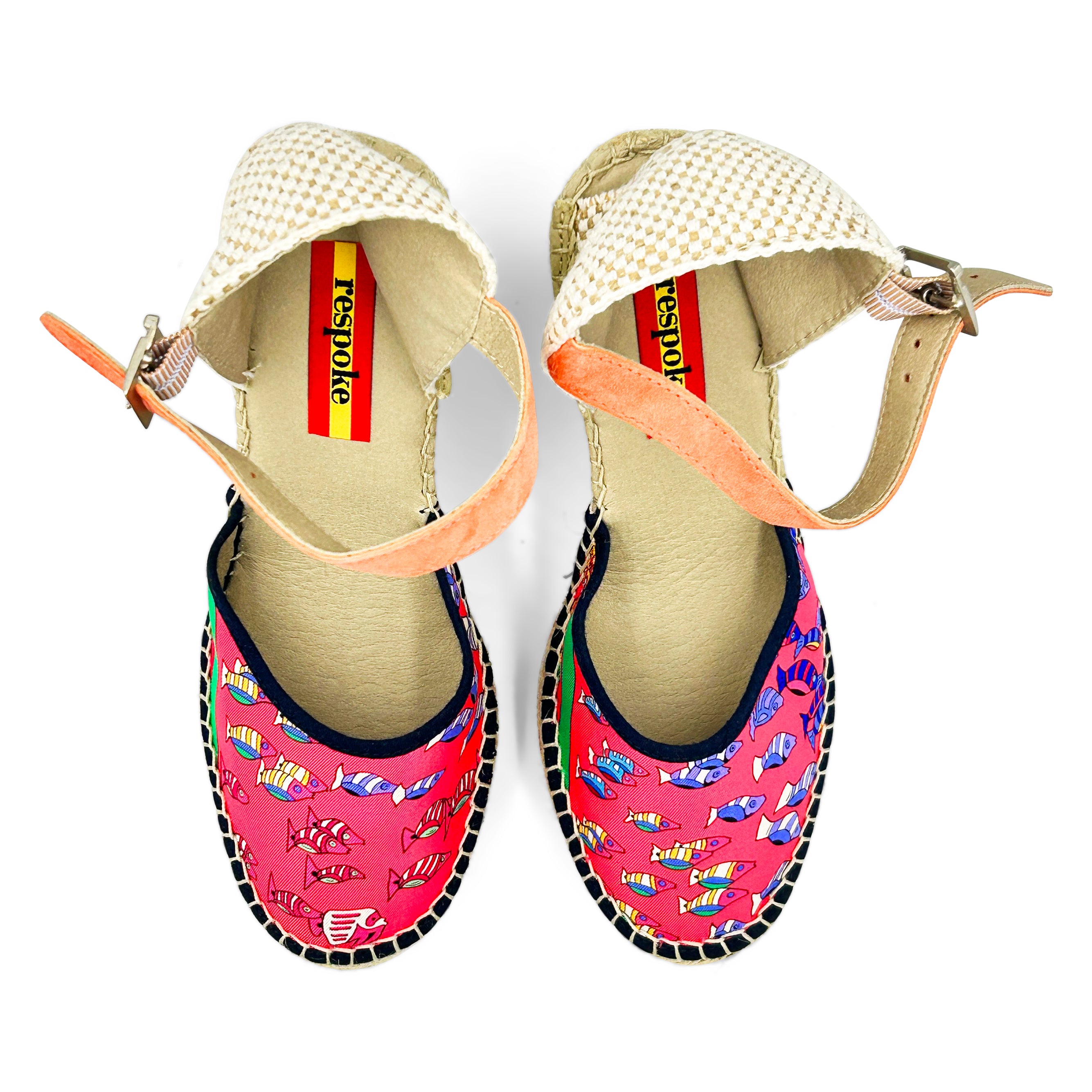 OCEANE Pink Buckle Wedges