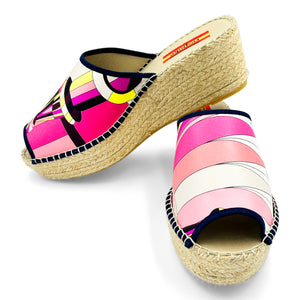 AMAPOLA Pink/Multi Modern Wedge