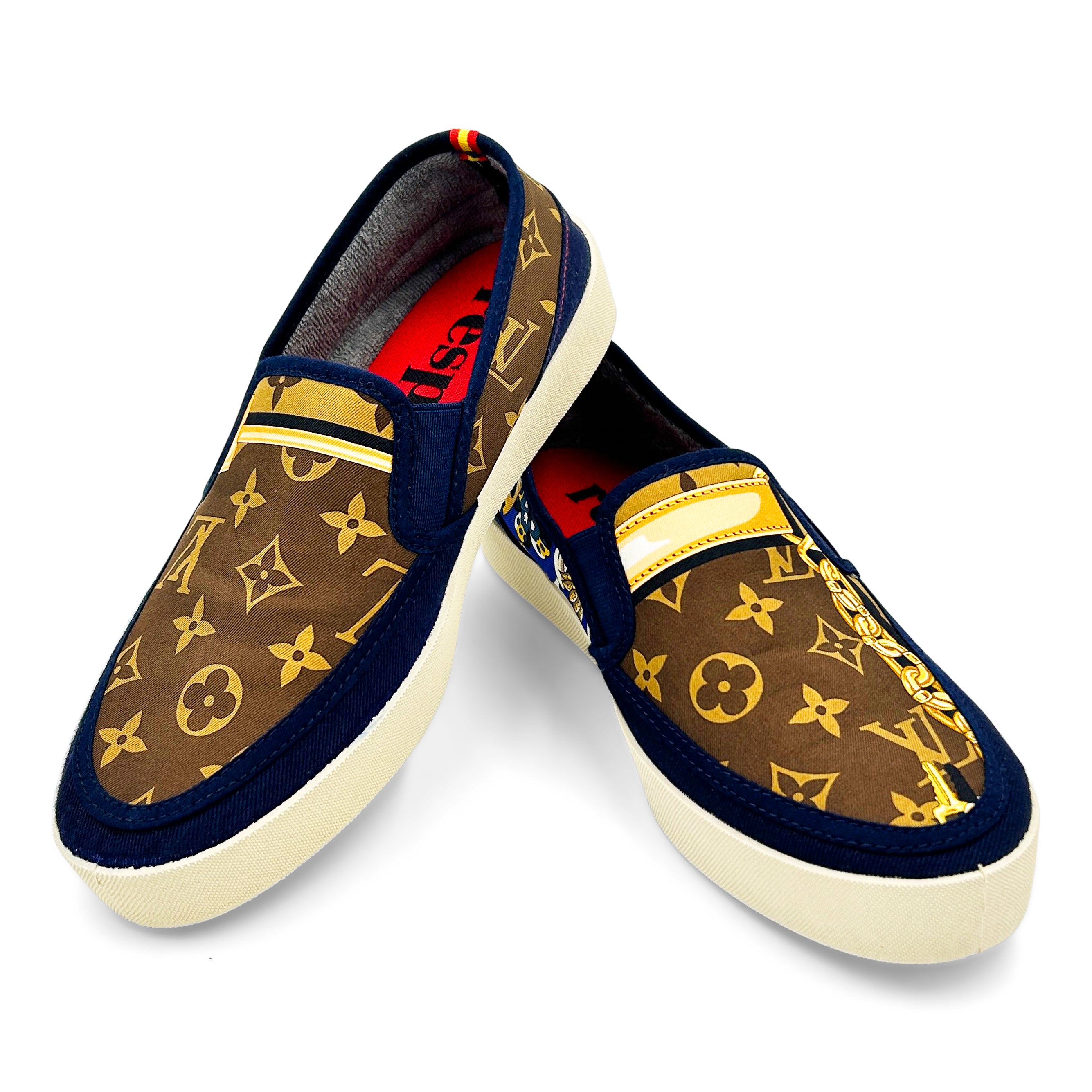 CONFI PAPILLON Brown/Blue Sport Loafer