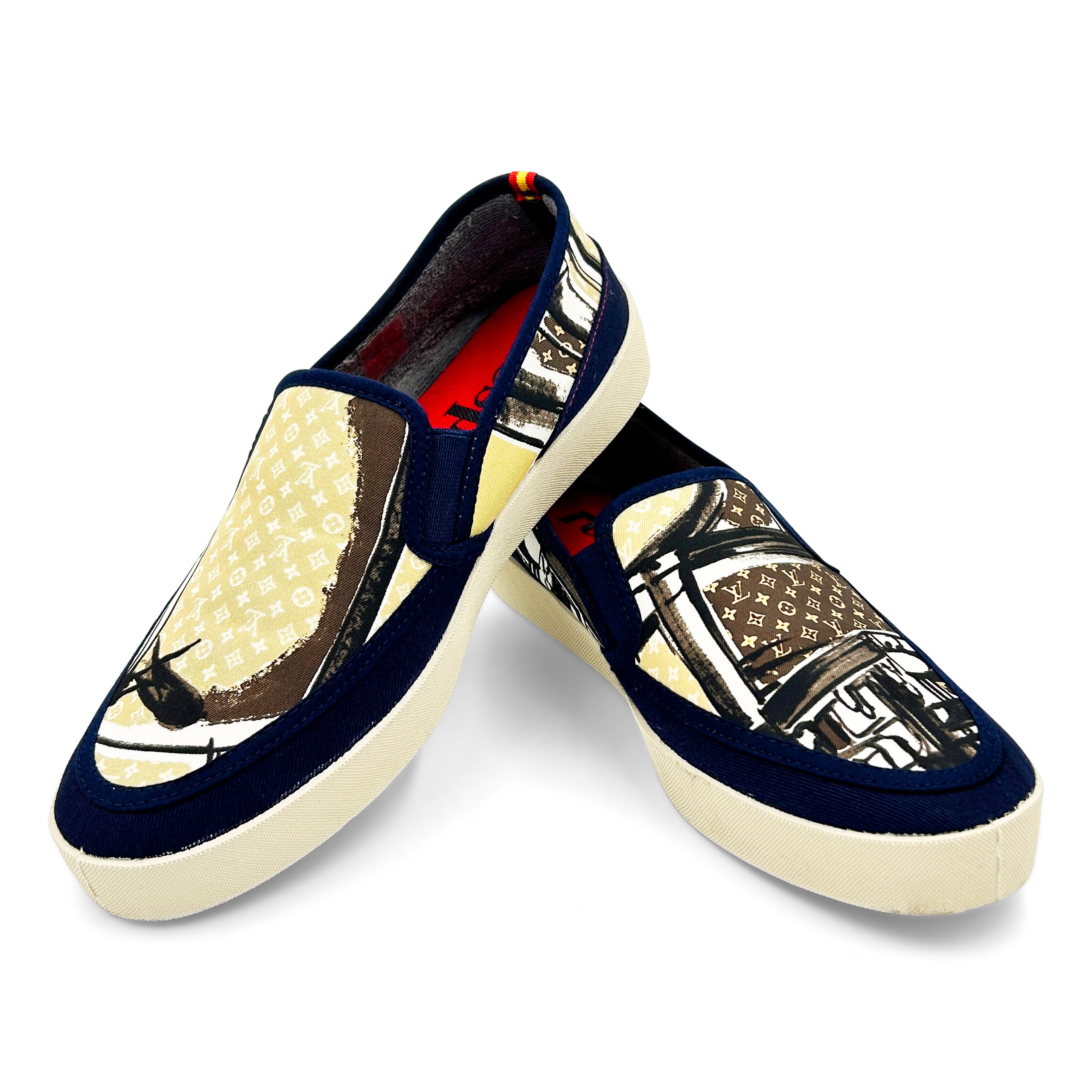 BAGAGE IDOLES Red/Cream Sport Loafer