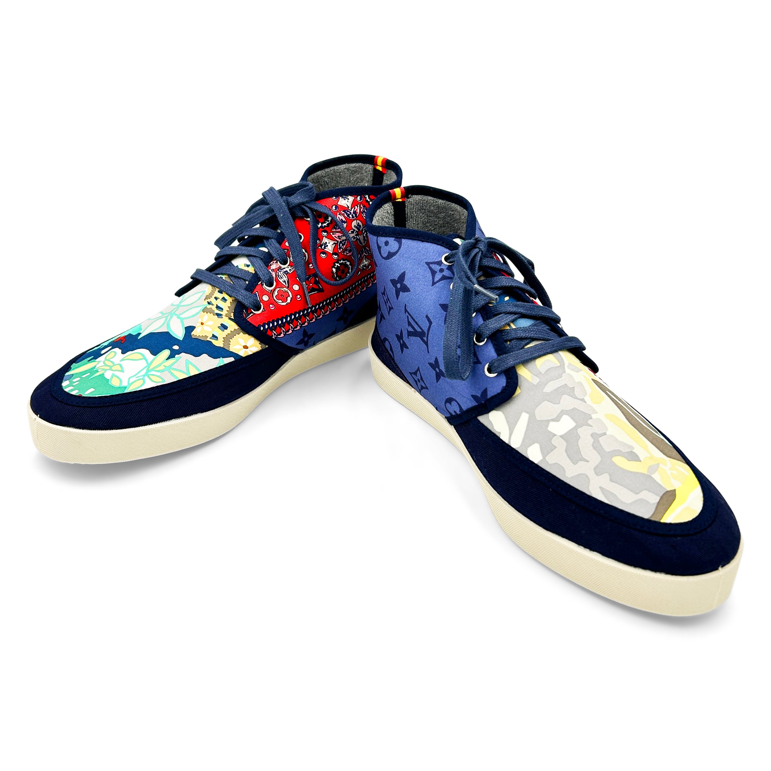 LOUIS DALMATE Blue/Multi Sport Hi-Top