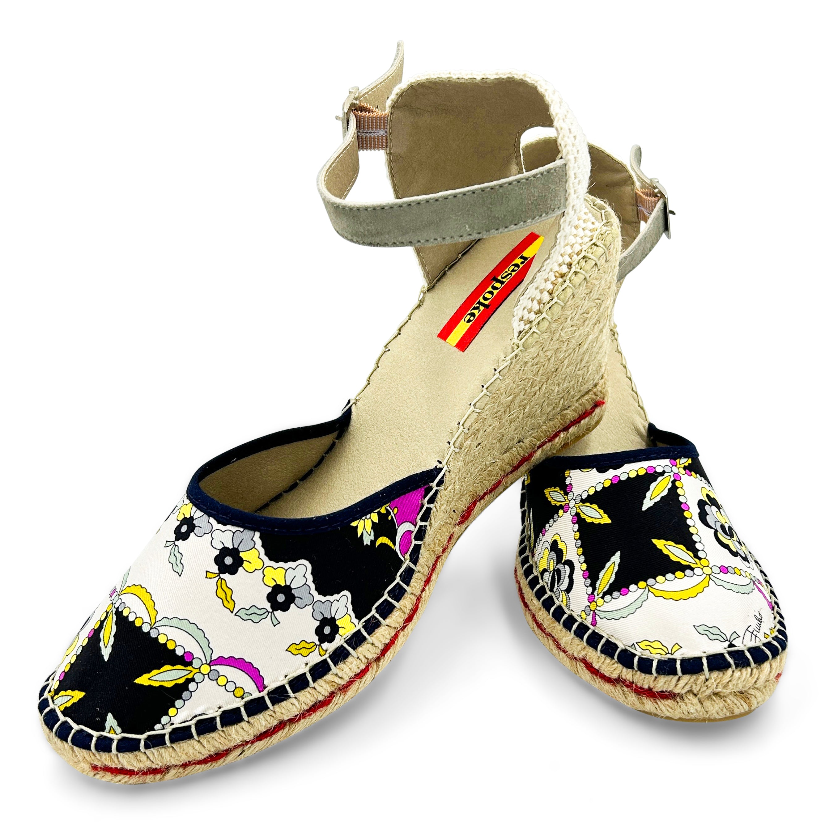 TOPPA White Buckle Wedges