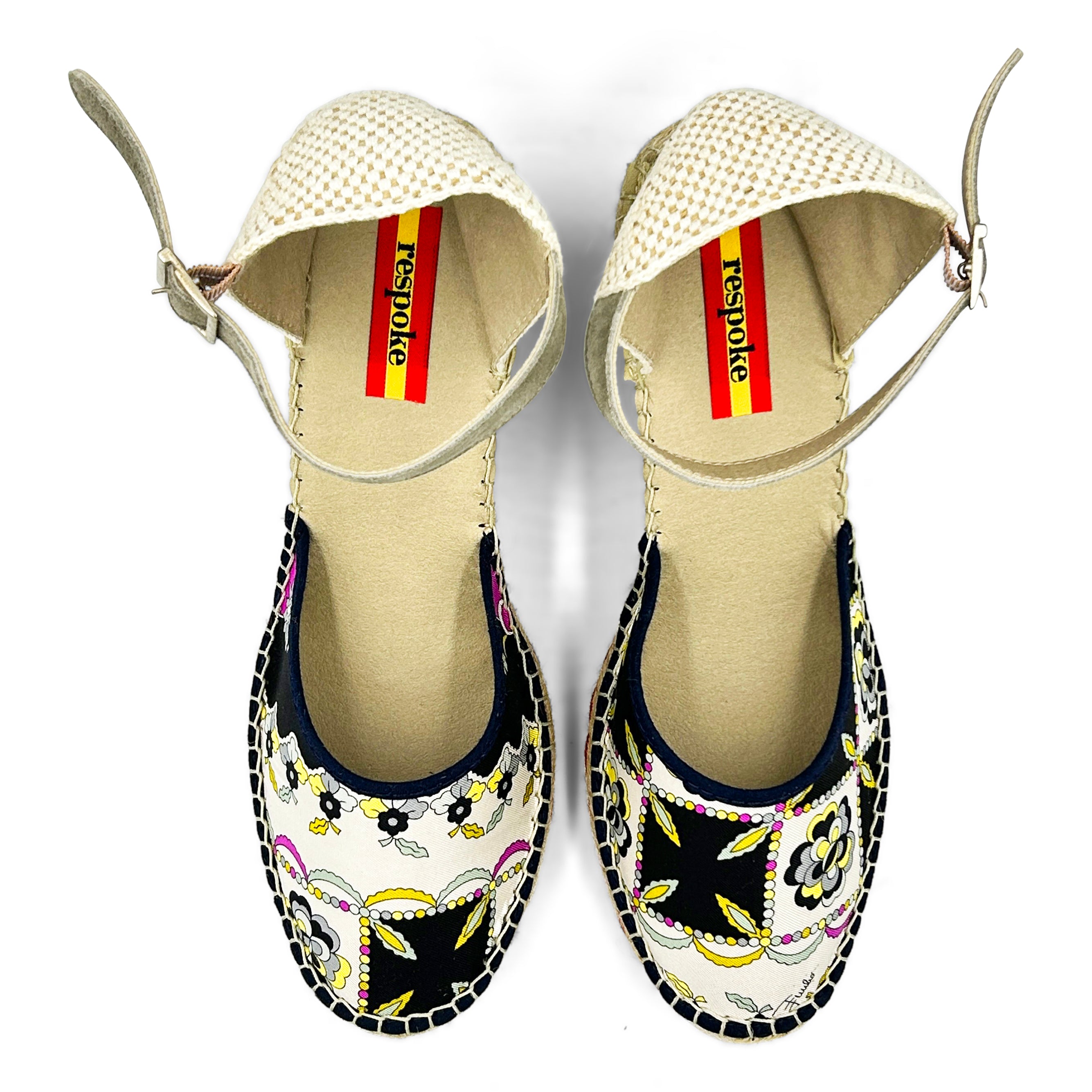 TOPPA White Buckle Wedges