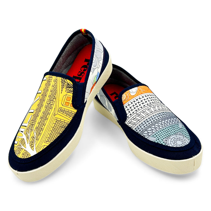 CURIOSITE NUAGE Yellow/White Sport Loafer