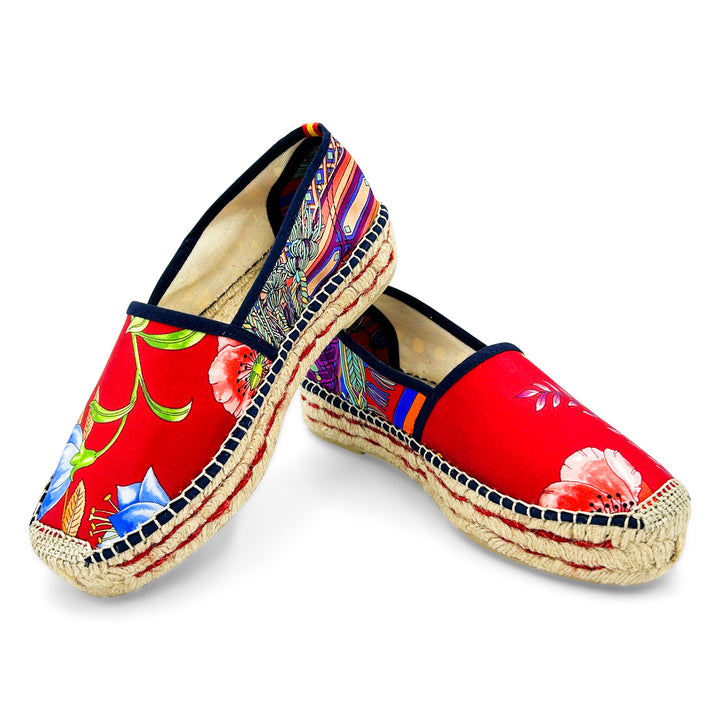 MIO TASSELLA Red Platform Espadrilles