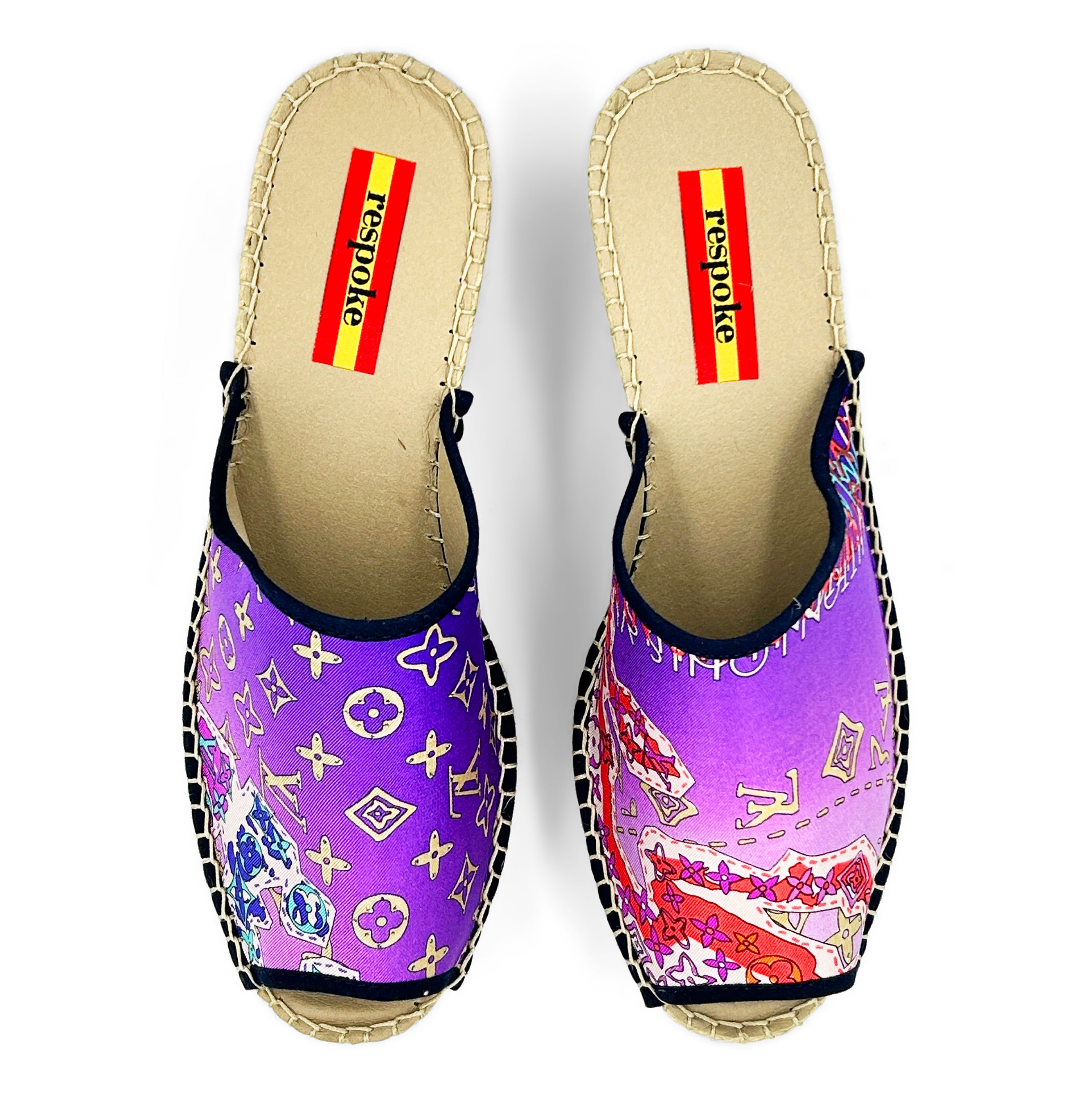 RODER Purple Modern Wedge Espadrilles