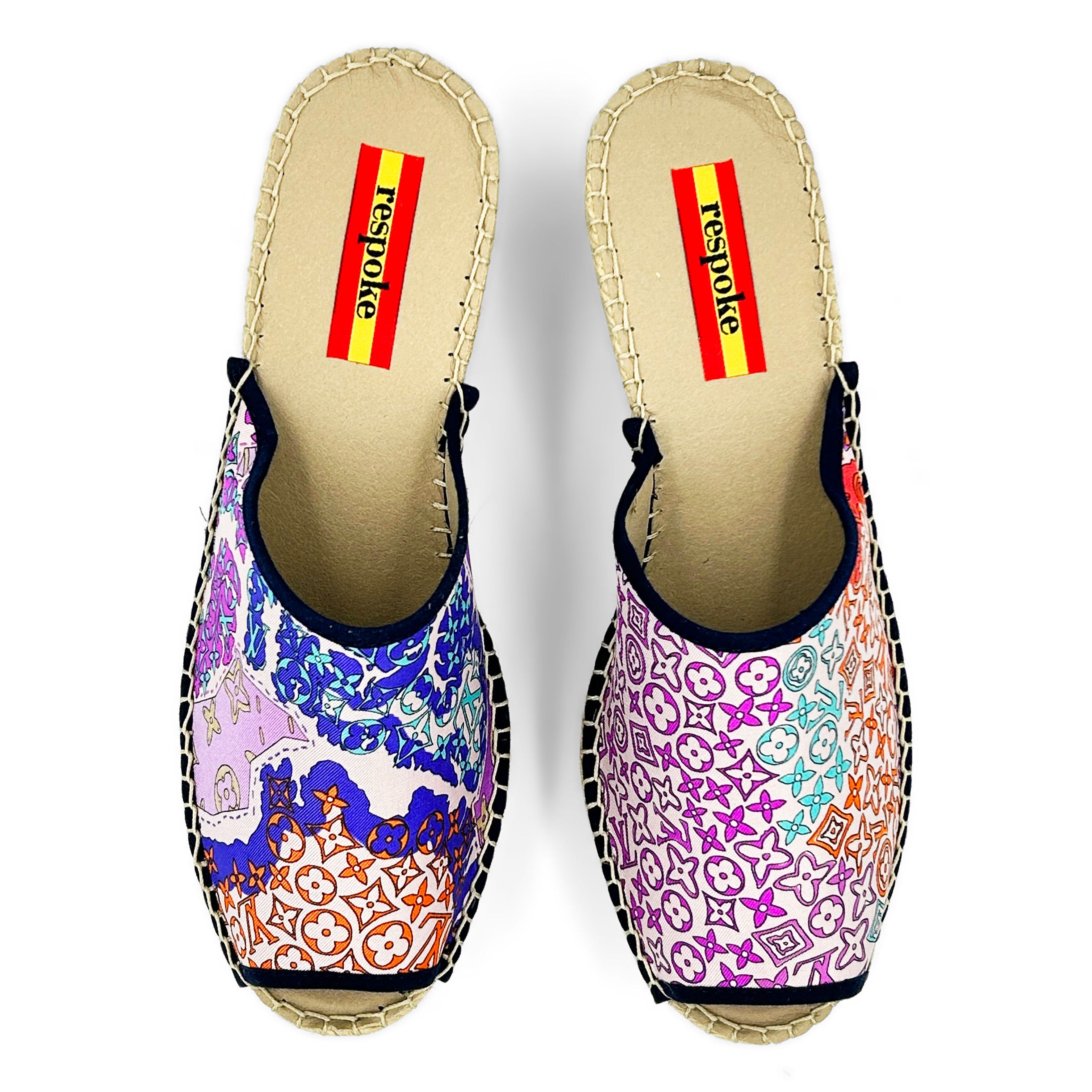 RODER Purple Modern Wedge Espadrilles