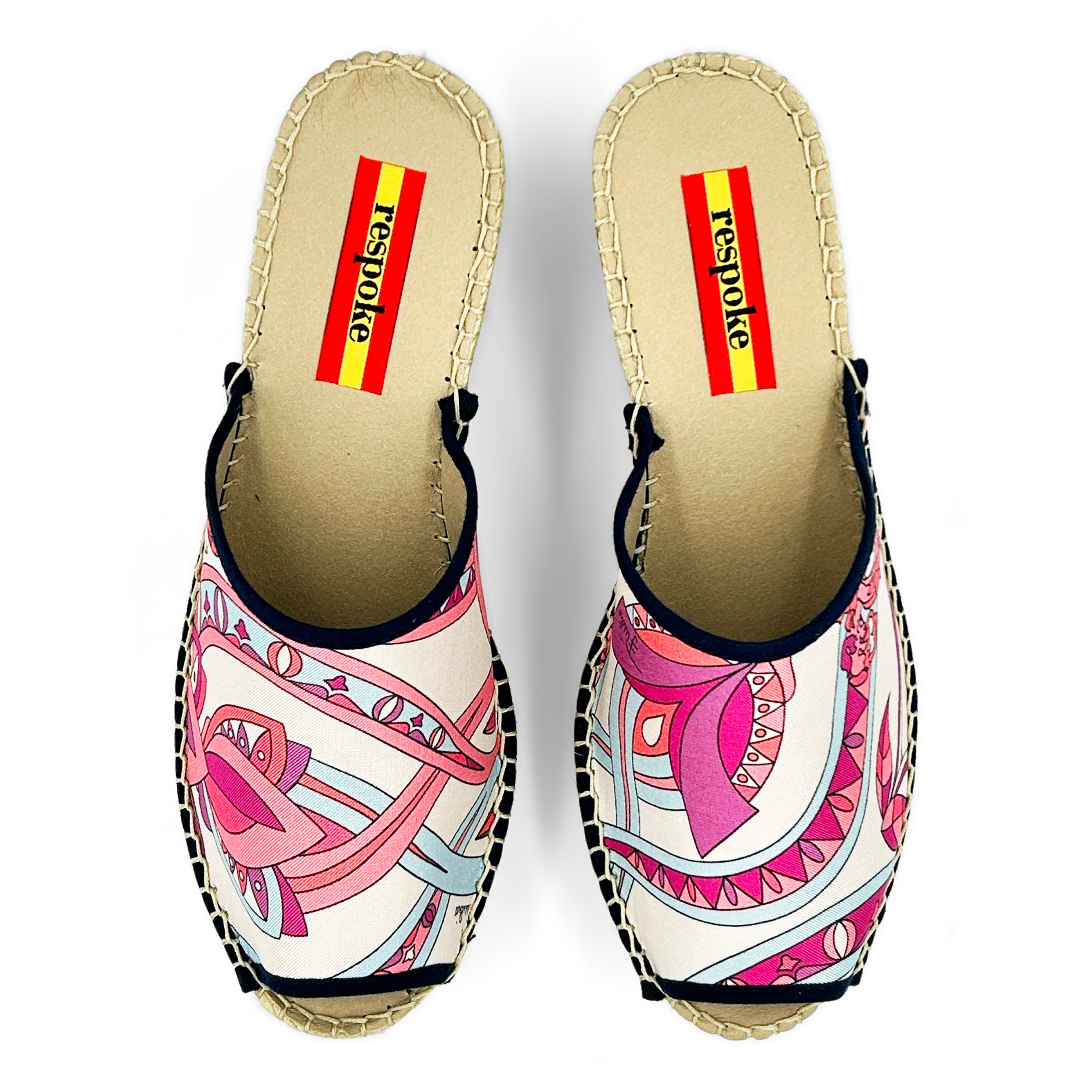 BOCCIOLO Pink Modern Wedge Espadrilles