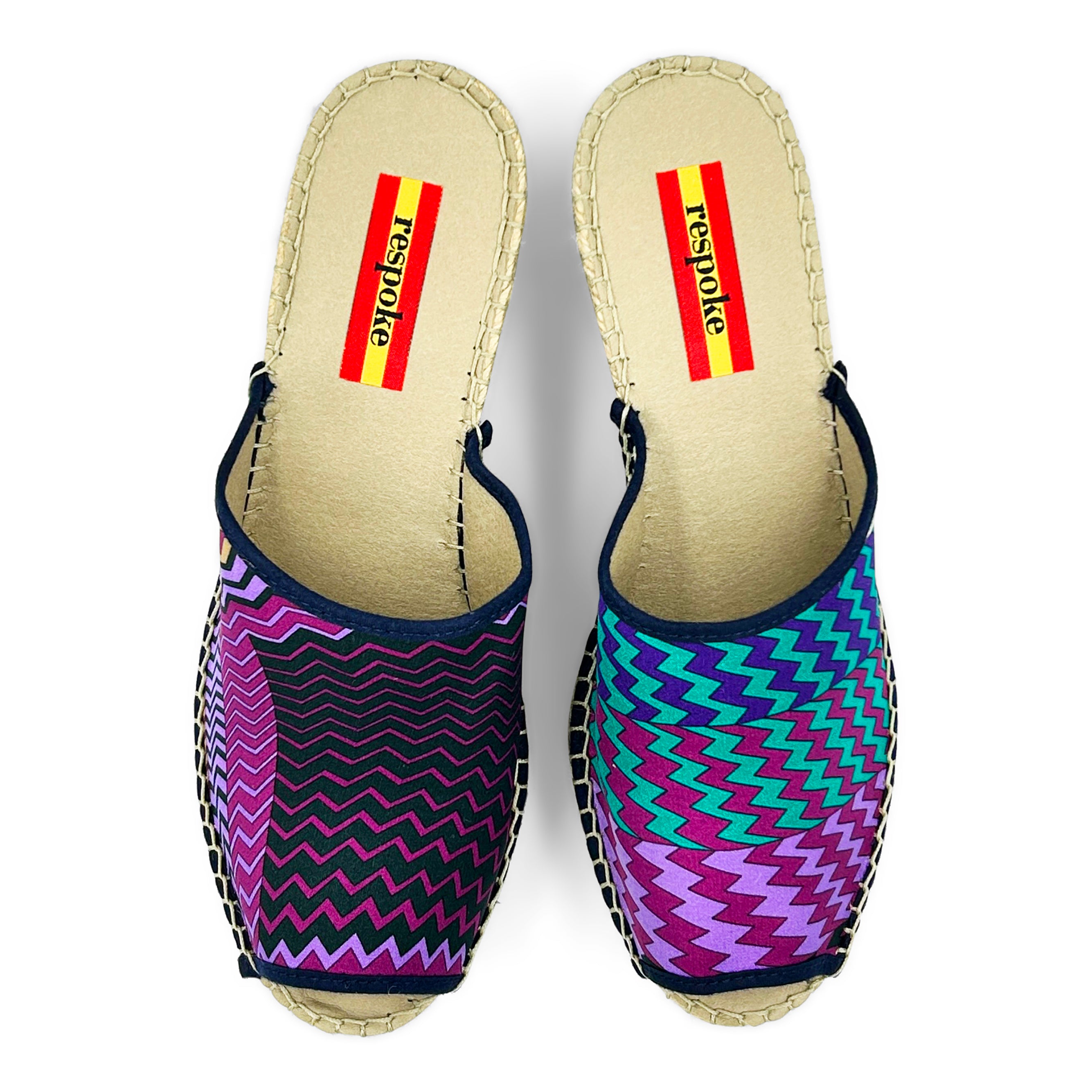 KATE Purple Modern Wedge Espadrilles