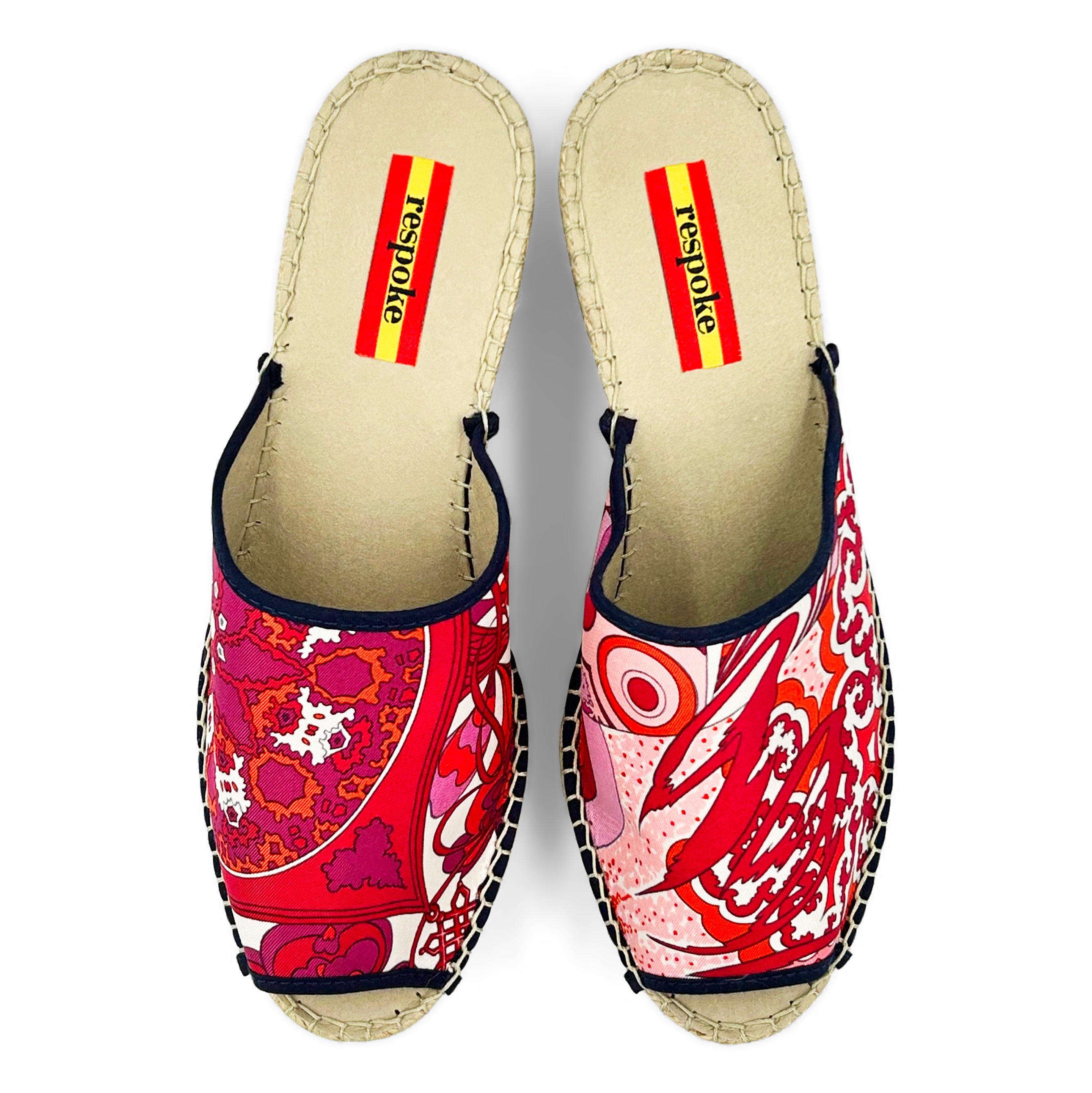 INFINI Fuchsia Modern Wedge Espadrilles