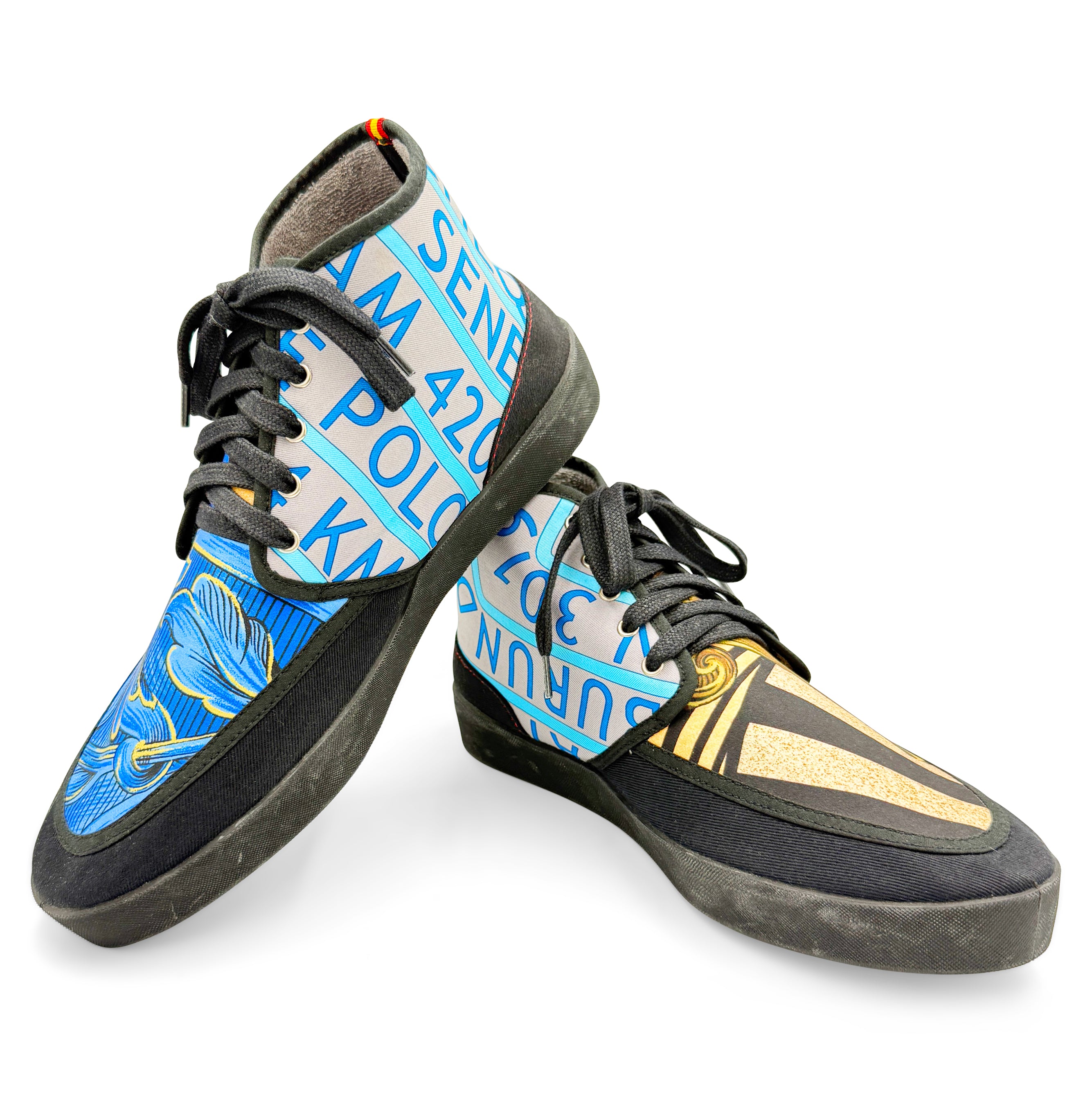 SANTO SOURCES SKELL Black Sport Hi-Top