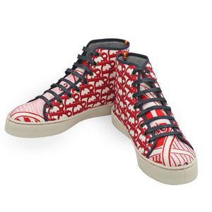 JEU OBLIQUE red Hi-Top